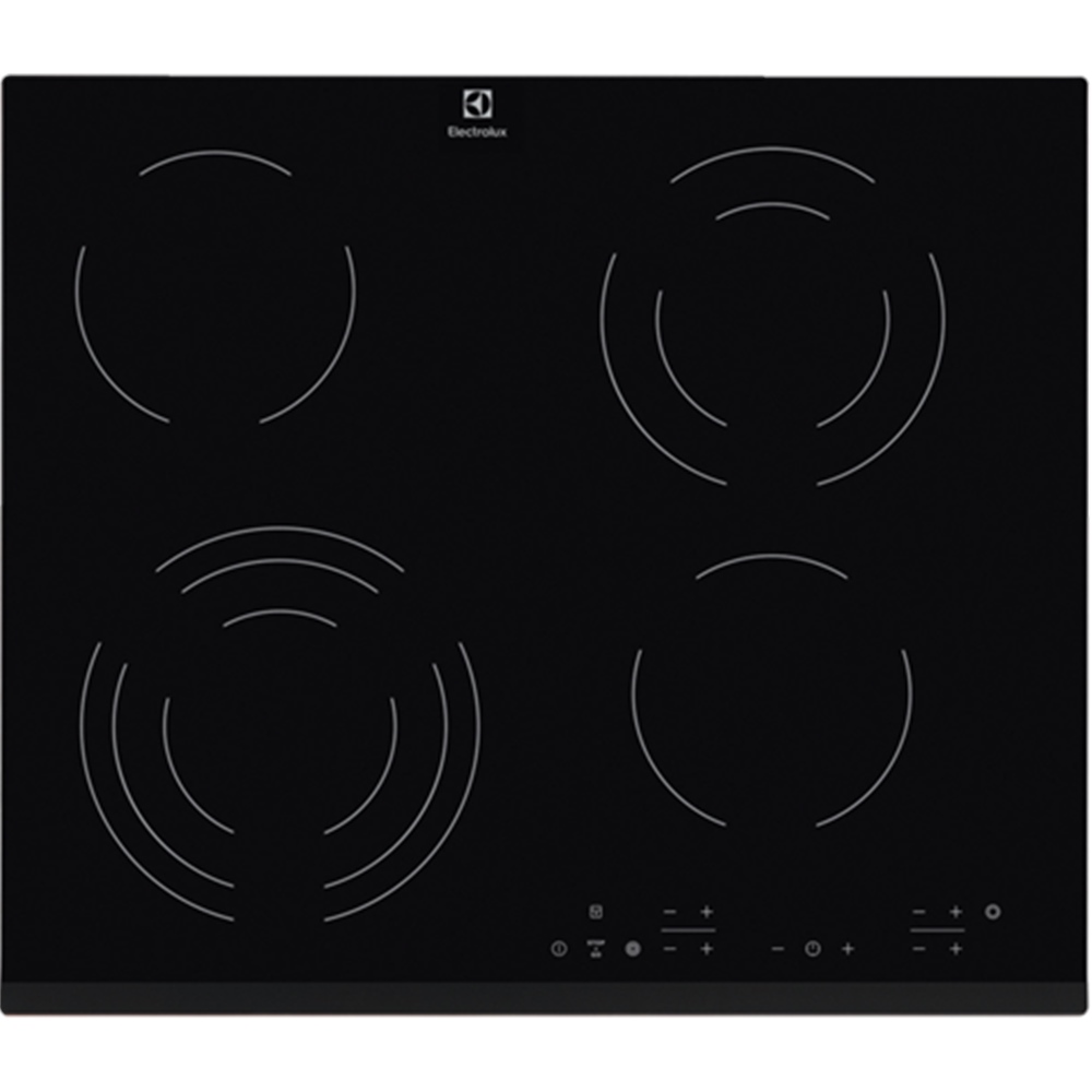 Electrolux Siyah Vitro Seramik 4 Gözlü Elektrikli Ankastre Ocak (ELX.949492105)