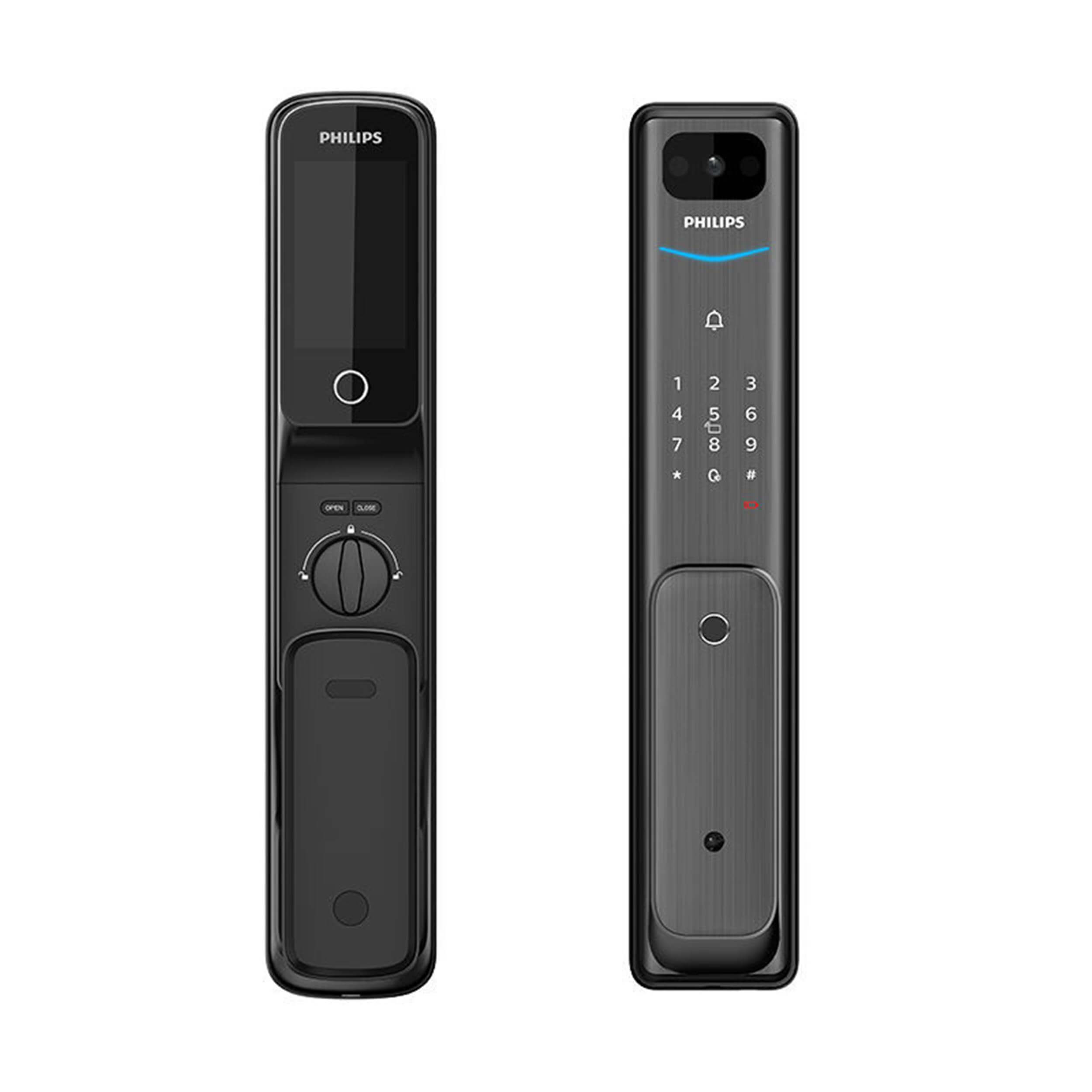 Philips Siyah Alpha VP-5HWS Bas-Çek Akıllı Kapı Kilidi (EP.BCK.001.0002.R001)