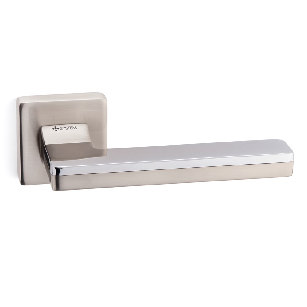 System Nikel Saten-Krom Kapı Kolu (HA100RO11 NB-CR/NB)