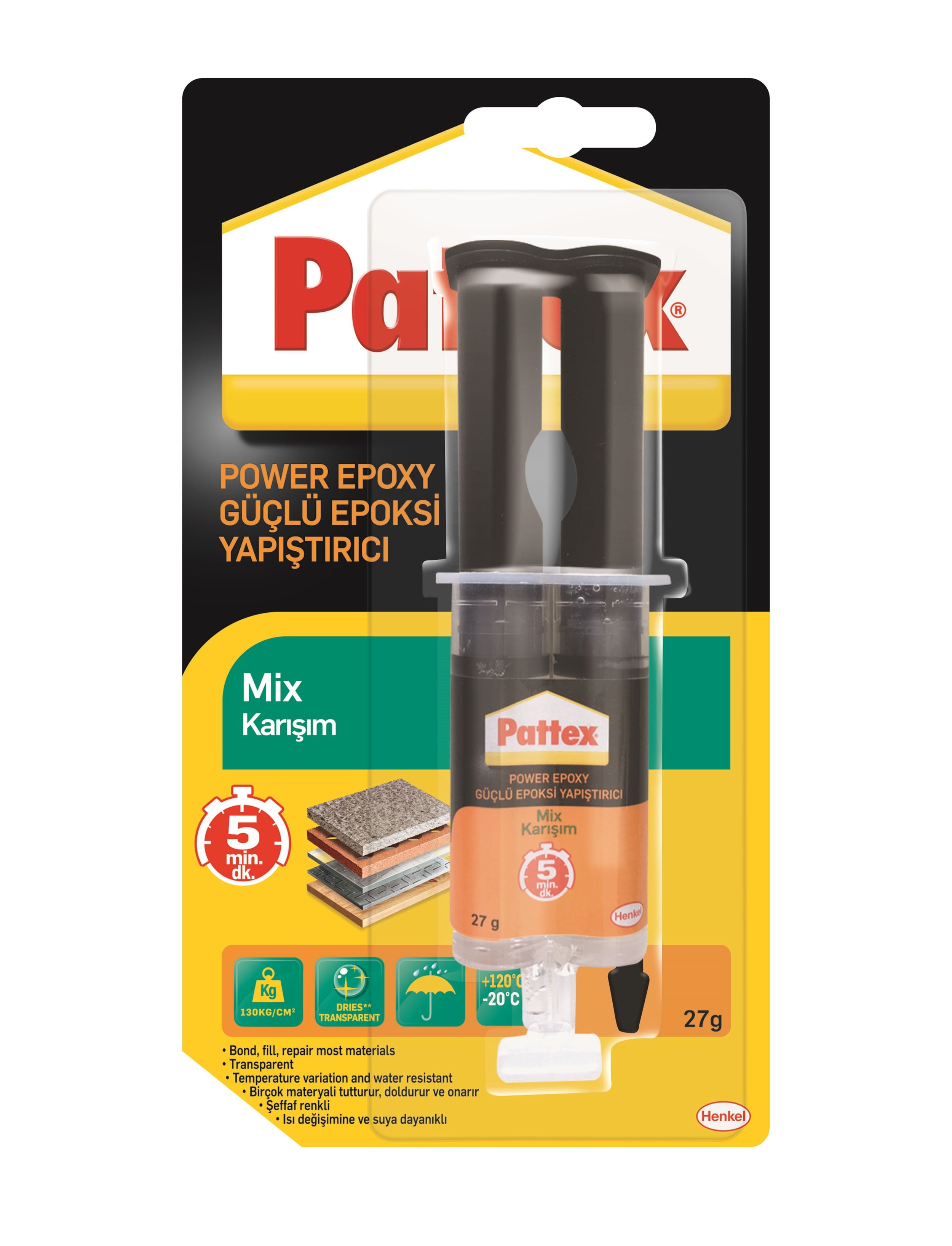 Pattex 27 Gr Epoksi Şırınga (HNKL-1380802)