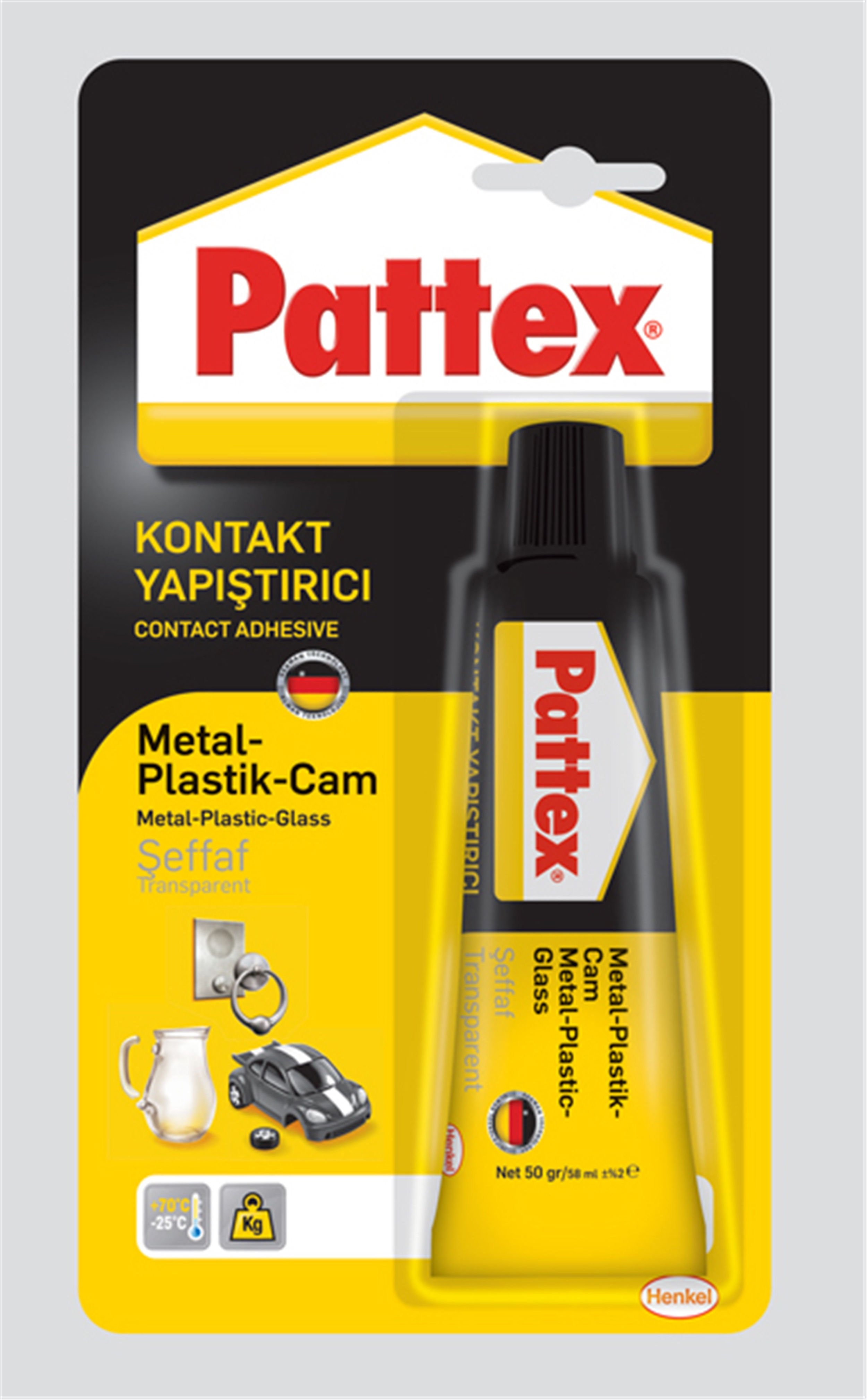 Pattex 50 Gr - 58 Ml Tüp Metal Plastik Cam Yapıştırıcısı (HNKL-1419320)