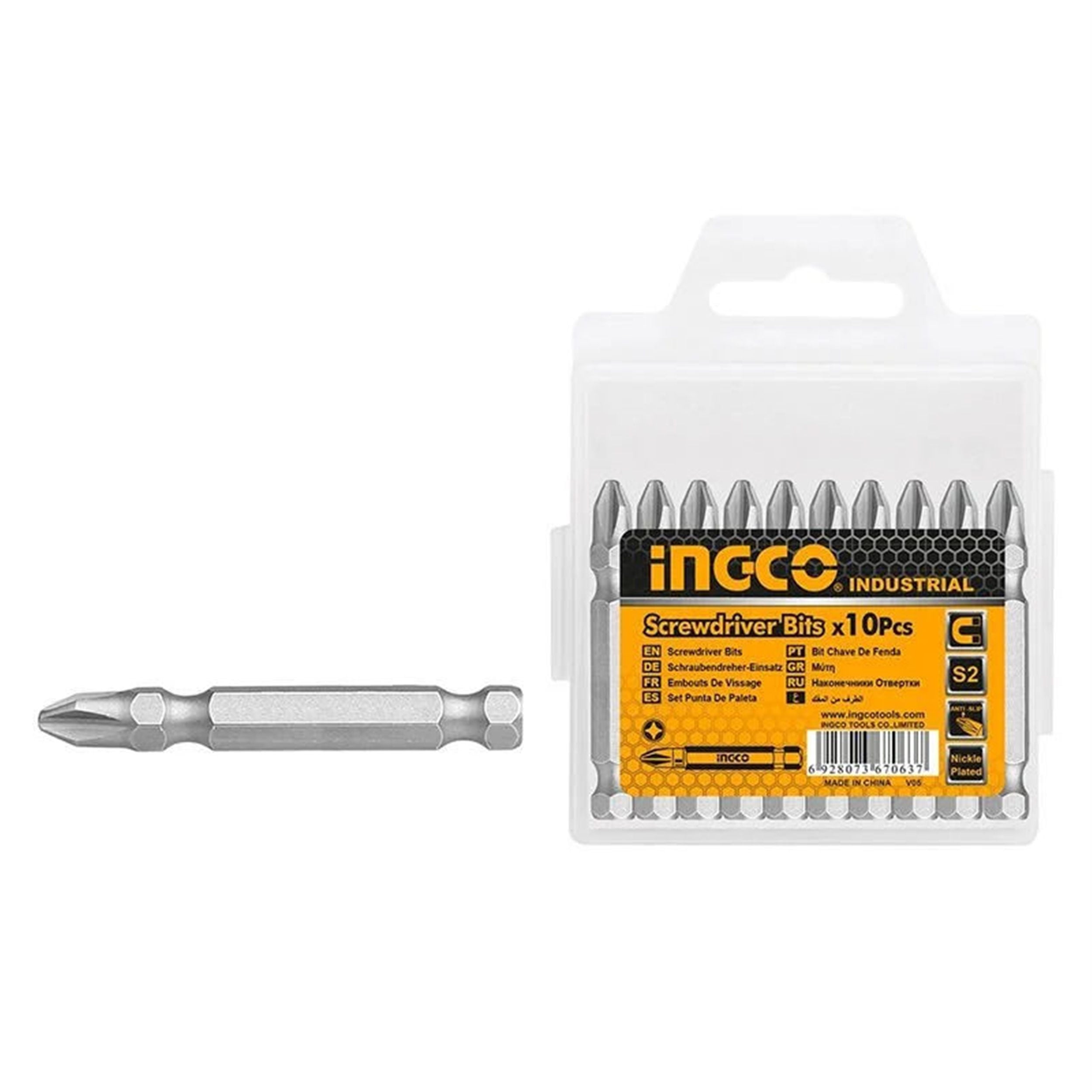 İngco PH1x1,5 mm Uzun Yıldız 10' Lu Tornavida Ucu Seti (ING-SDB11PH123)