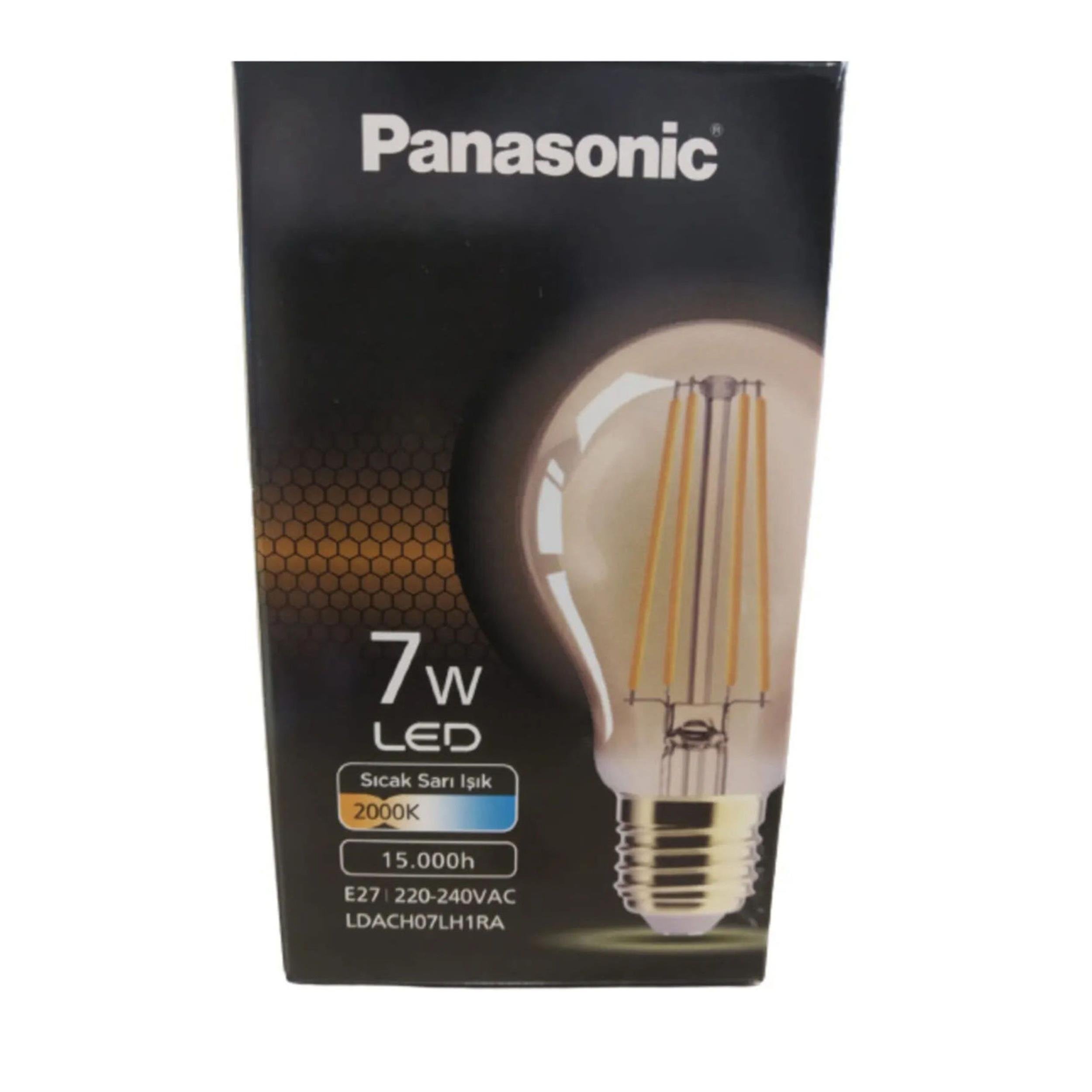 Panasonic Gold 7 Watt 2000K LED Filaman Ampul (LDACH07LH1RA)
