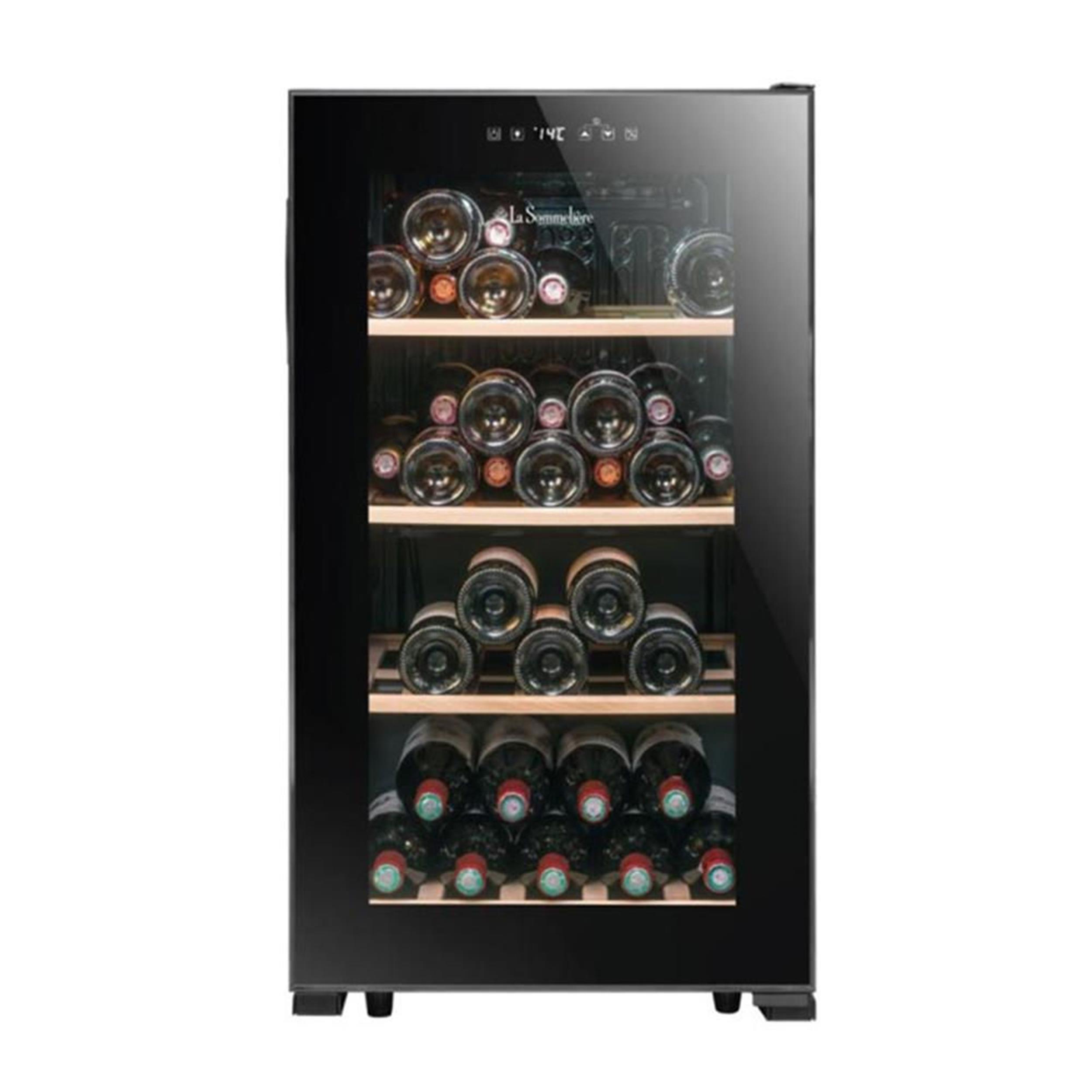 La Sommeliere Siyah 52 Şişe Kapasiteli Service Solo Şarap Dolabı (LS52BLACK)