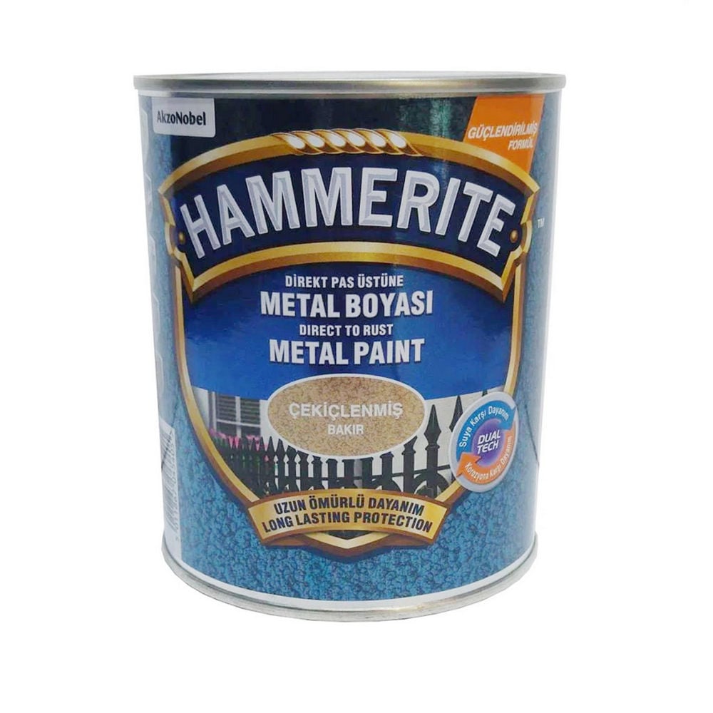 Hammerite Bakır 2,5 Litre Direkt Pas Üstü Çekiçlenmiş Metal Boyası (MARSHALL.5093346)
