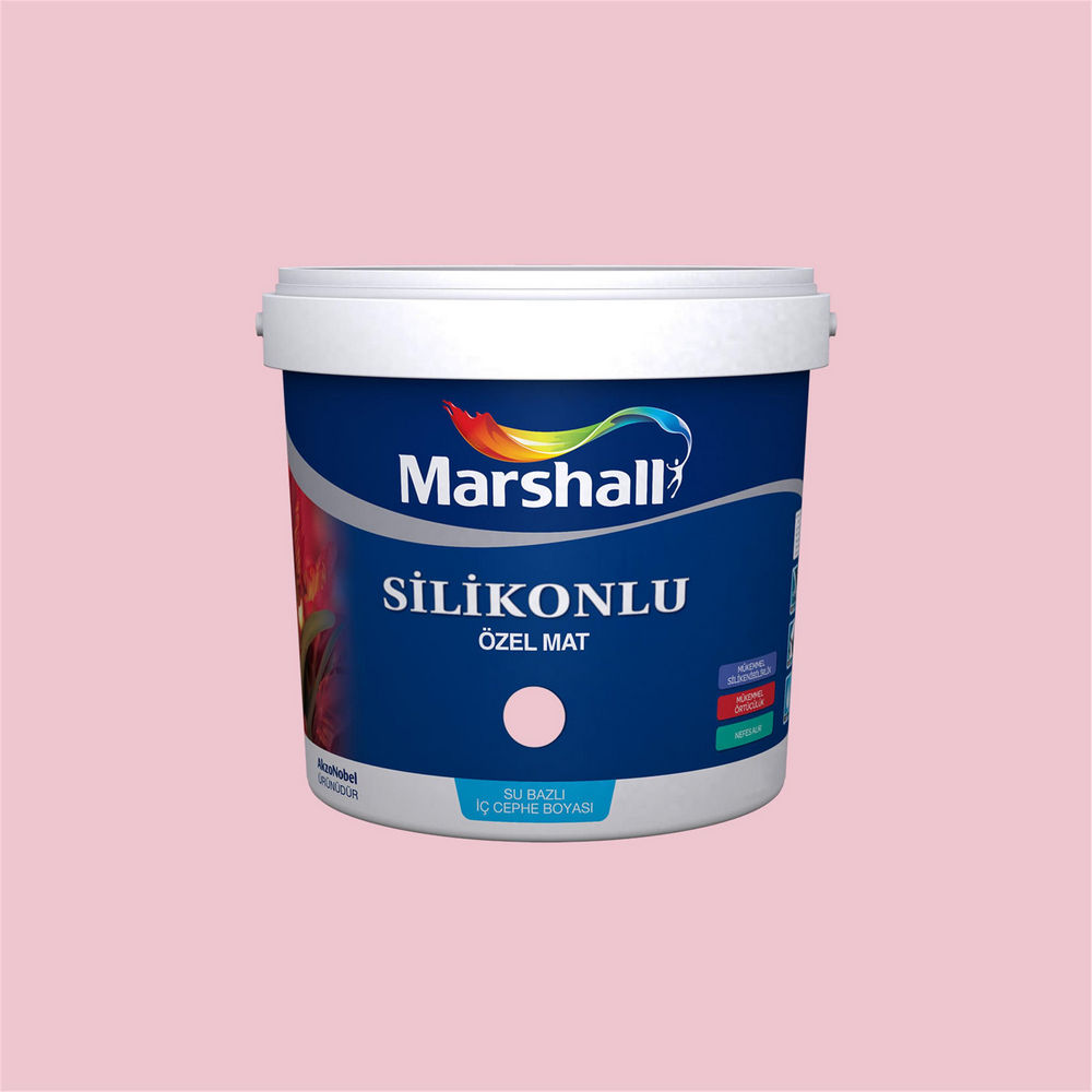 Marshall 51RR 68/146 1 Litre Silikonlu Özel Mat Su Bazlı İç Cephe Boyası (MARSHALL.5134332)