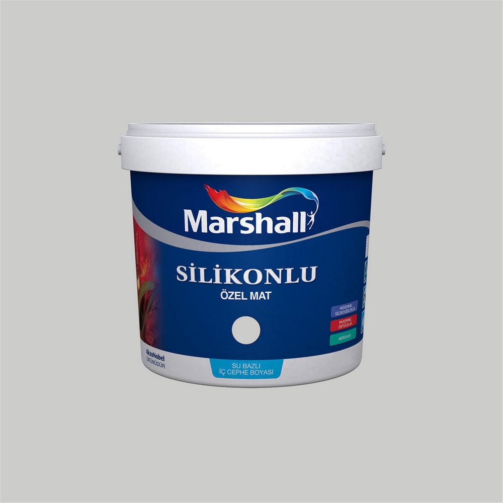 Marshall Gelin Teli 2,5 Litre Silikonlu Özel Mat Su Bazlı İç Cephe Boyası (MARSHALL.5134335)