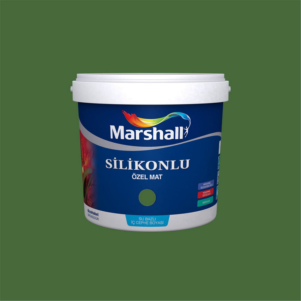 Marshall 50GY 13/306 1 Litre Silikonlu Özel Mat Su Bazlı İç Cephe Boyası (MARSHALL.5134336)