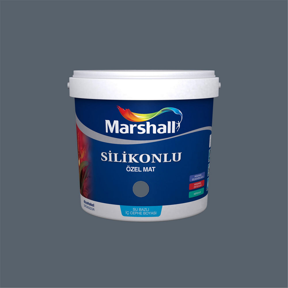 Marshall 30BB 13/068 2,5 Litre Silikonlu Özel Mat Su Bazlı İç Cephe Boyası (MARSHALL.5134339)