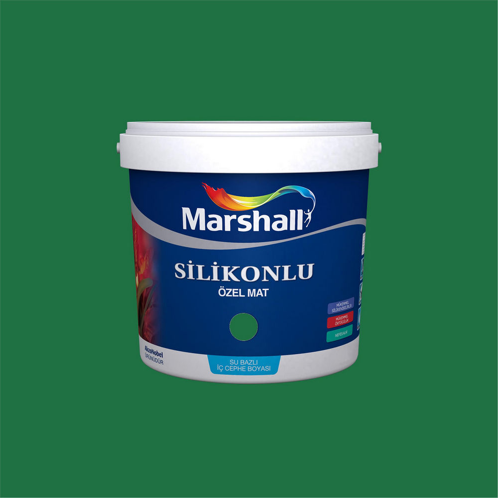 Marshall 90GY 13/375 2,5 Litre Silikonlu Özel Mat Su Bazlı İç Cephe Boyası (MARSHALL.5134339)
