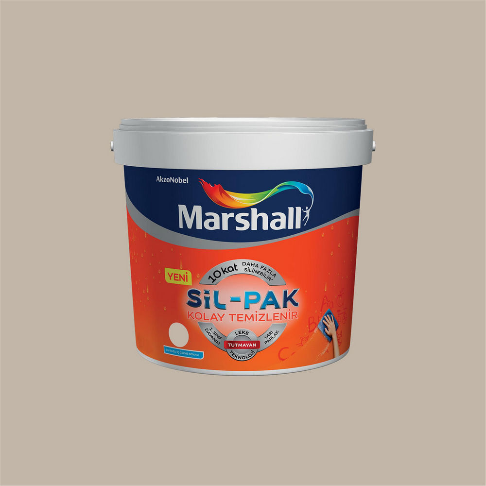 Marshall Derin Vadi 2,5 Litre Sil-Pak Kolay Temizlenir Silinebilir Su Bazlı İç Cephe Boyası (MARSHALL.5253659)