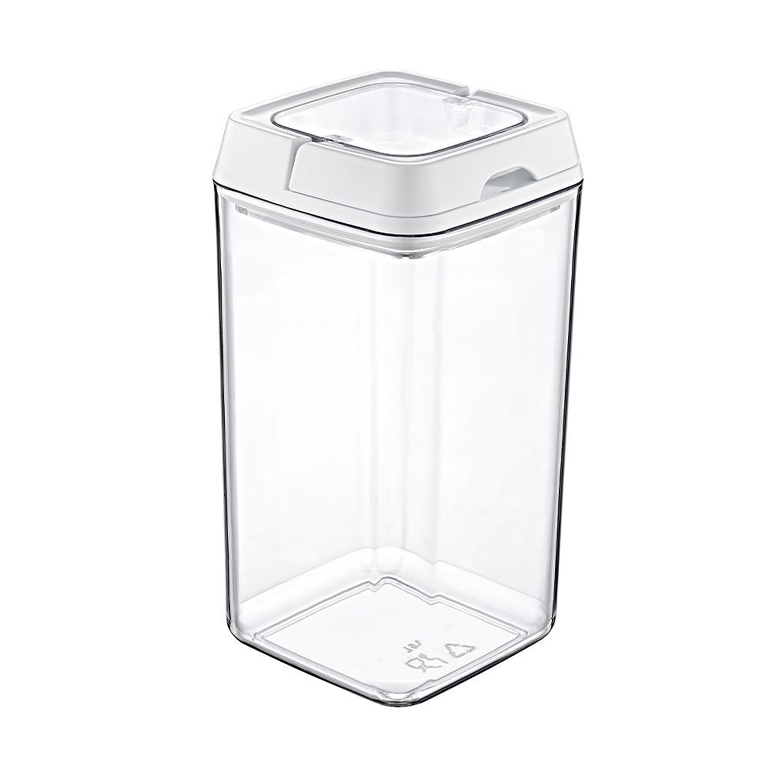 Emhouse 1,5 Litre Kare Kilitli Kristal Saklama Kabı (MRM-18607)