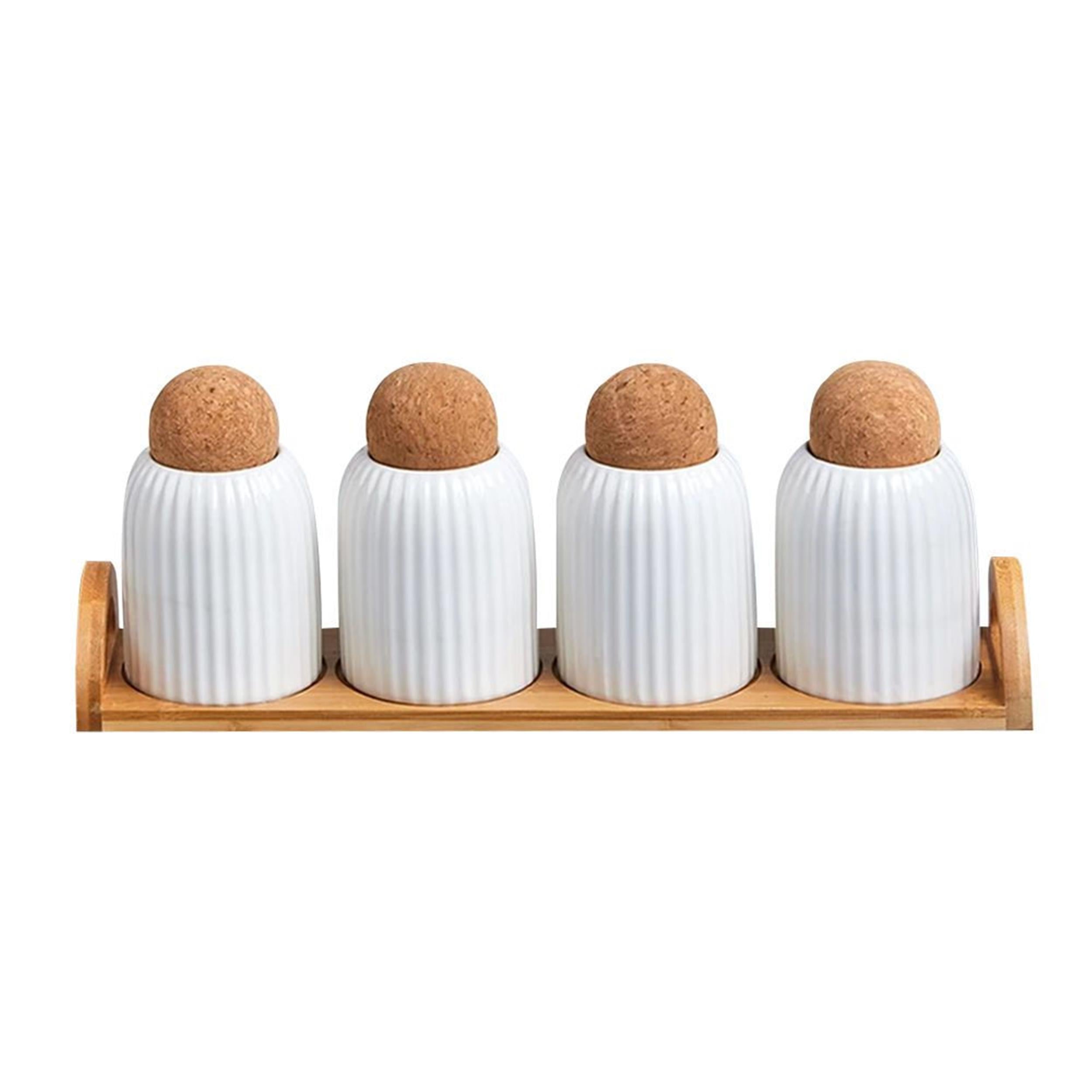 Perotti Cork Line 4 Parça Porselen Baharatlık (MRM-18980)