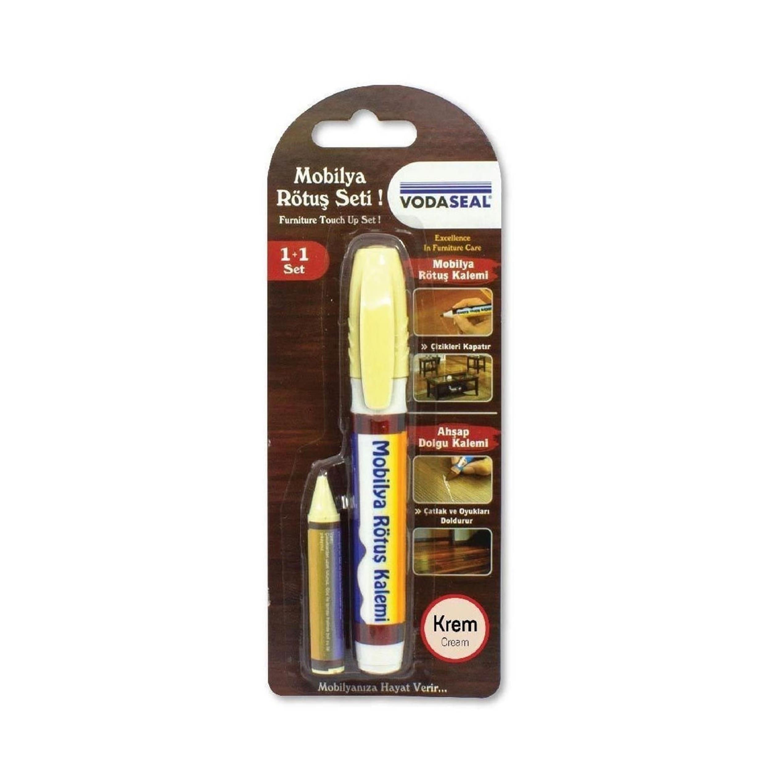 Vodaseal Krem Mobilya Ahşap Dolgu Rötuş Kalemi (NM-MRS002)