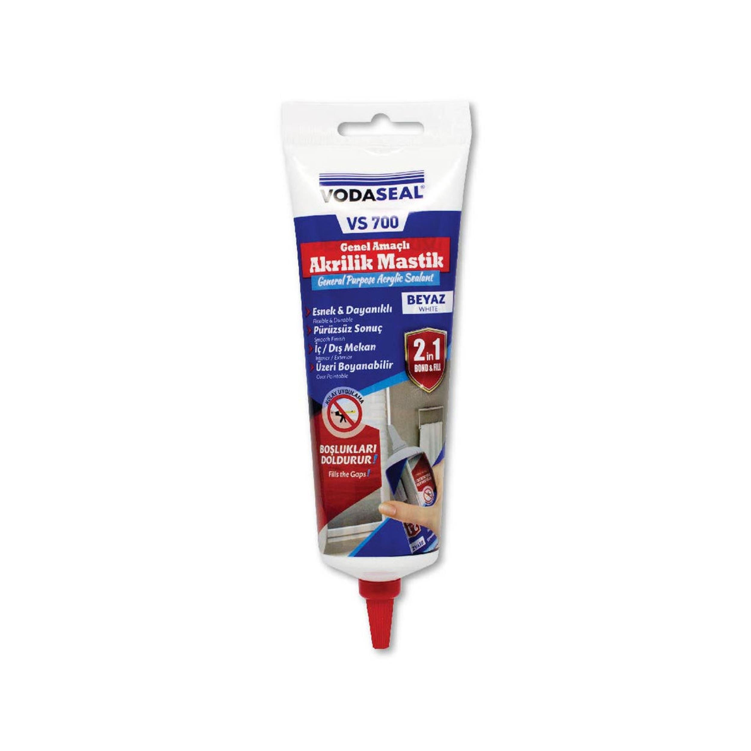 Vodaseal Beyaz 400 Gr. Tüp Akrilik Mastik (NM-VS700)