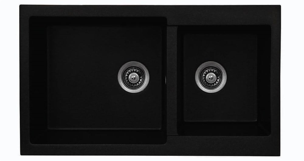 Unixton Siyah 50x85 cm Olympus Granit Eviye (OLYMPUS-85-S)