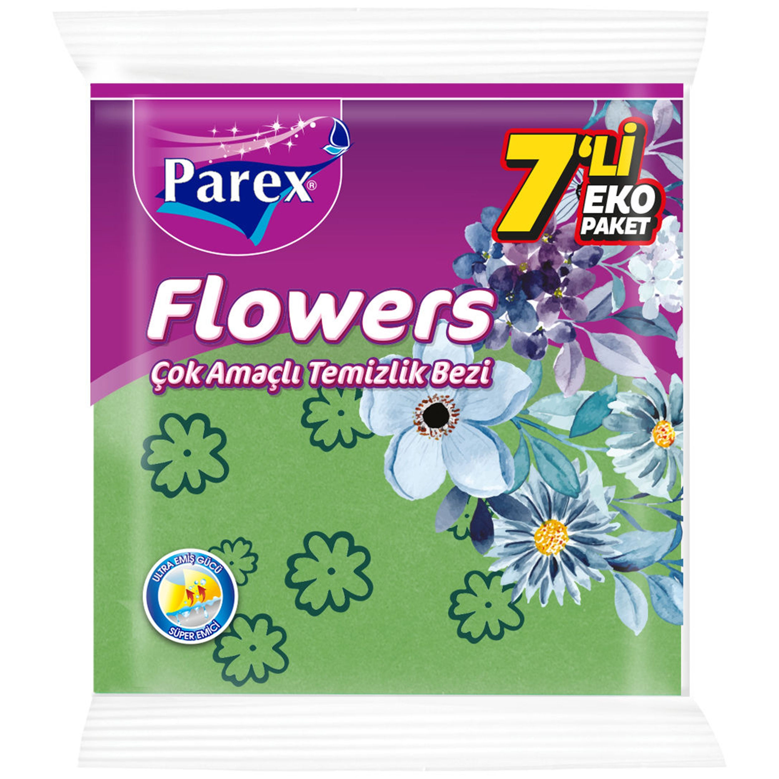 Parex 7' Li Flowers Çok Amaçlı Temizlik Bezi (PAREX.1909778)