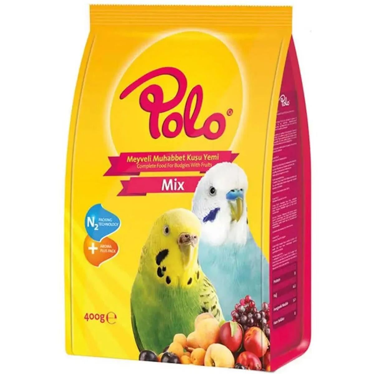 POLO 400 Gr. Meyveli Muhabbet Kuşu Yemi (POLO.260040)