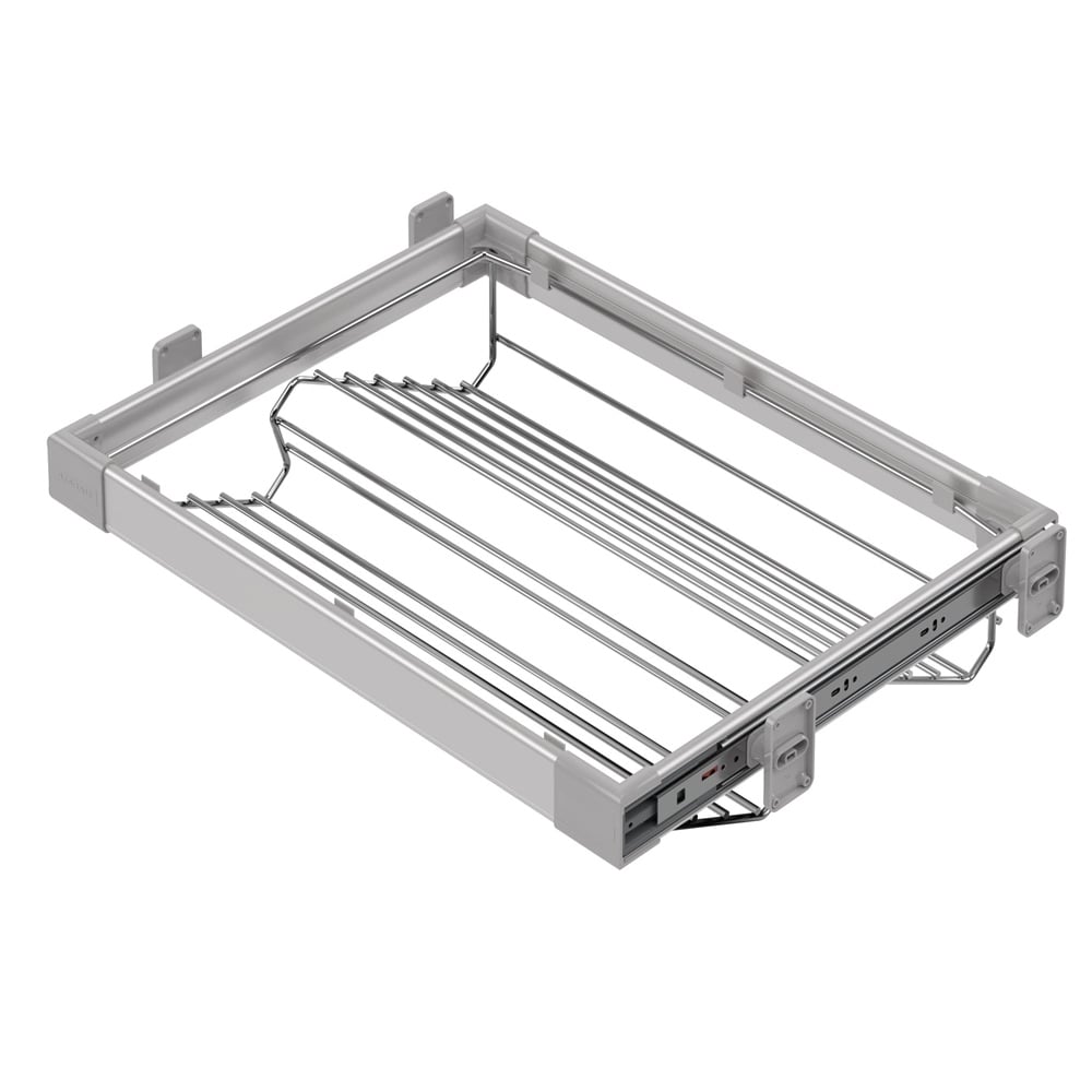 Starax Gri Teleskopik Raylı Alüminyum Ayakkabılık (S-6263-G)