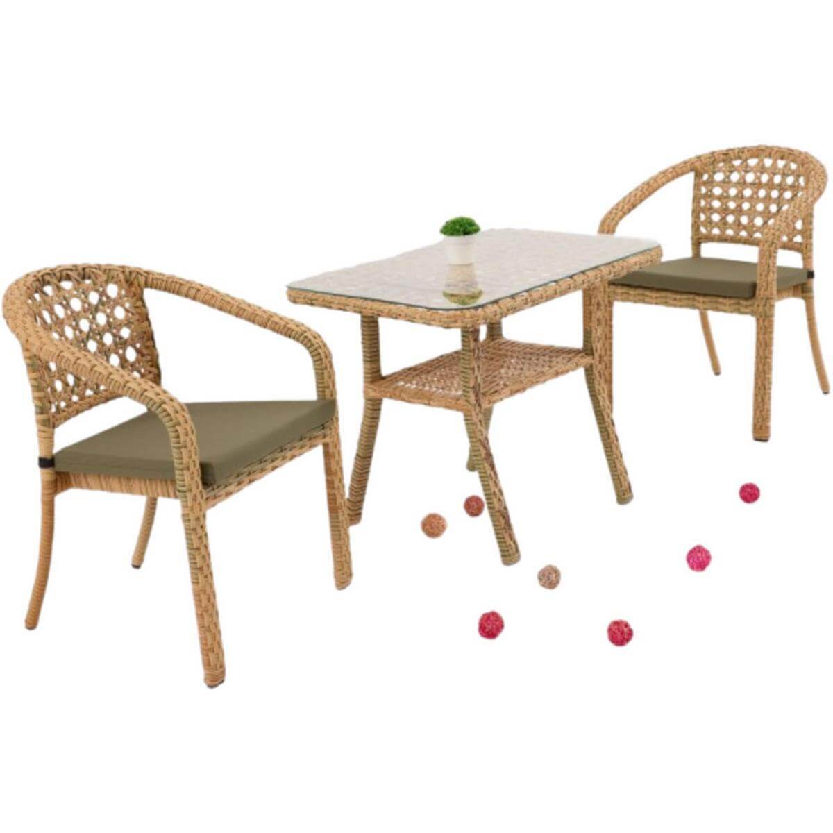 Sedir Elvan Lima Mali İkili Bahçe Mobilyası (SEDİR.LİM513)