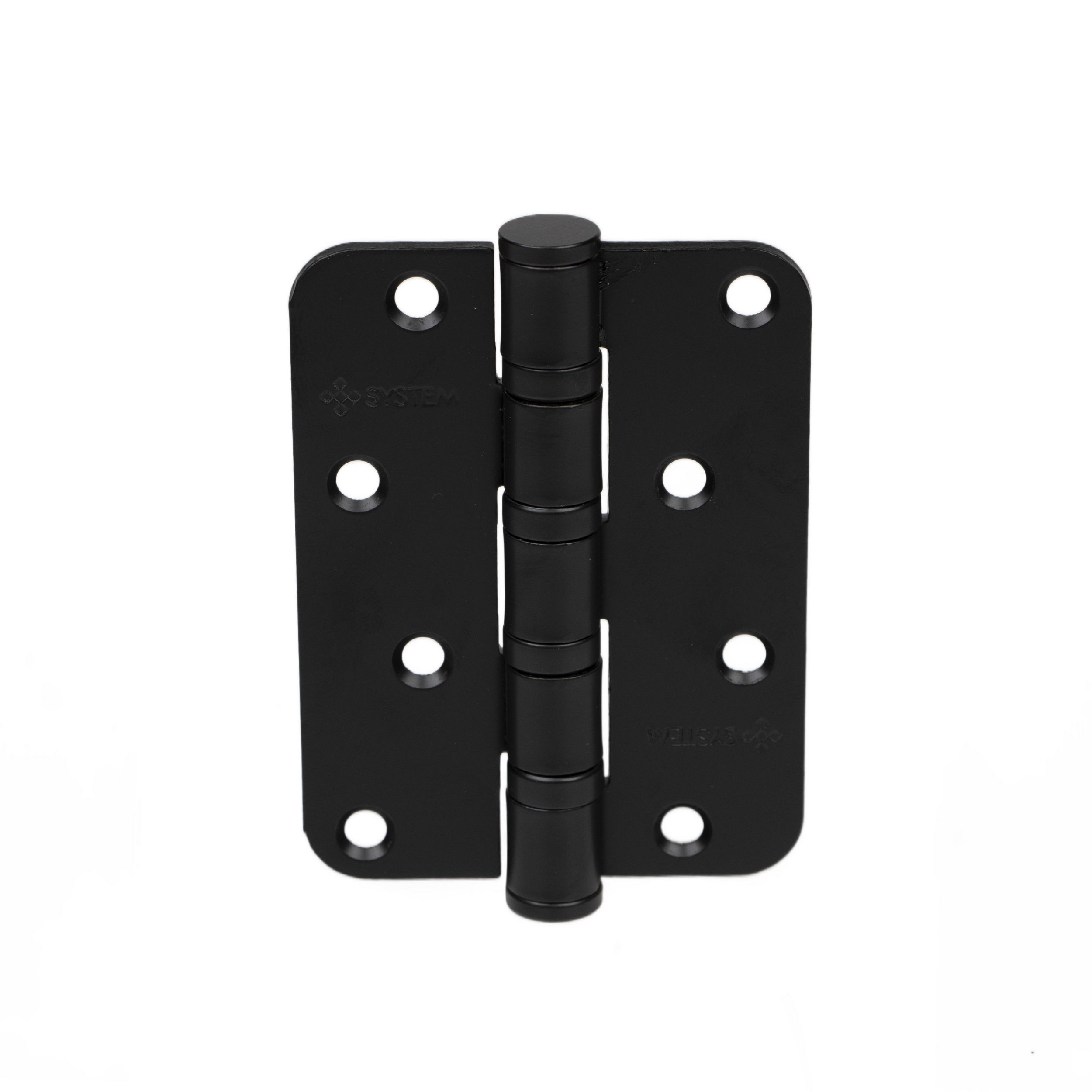 System Mat Siyah 10 cm 3 mm Yönsüz 4 Bilyalı Menteşe (SH101 AL6 )