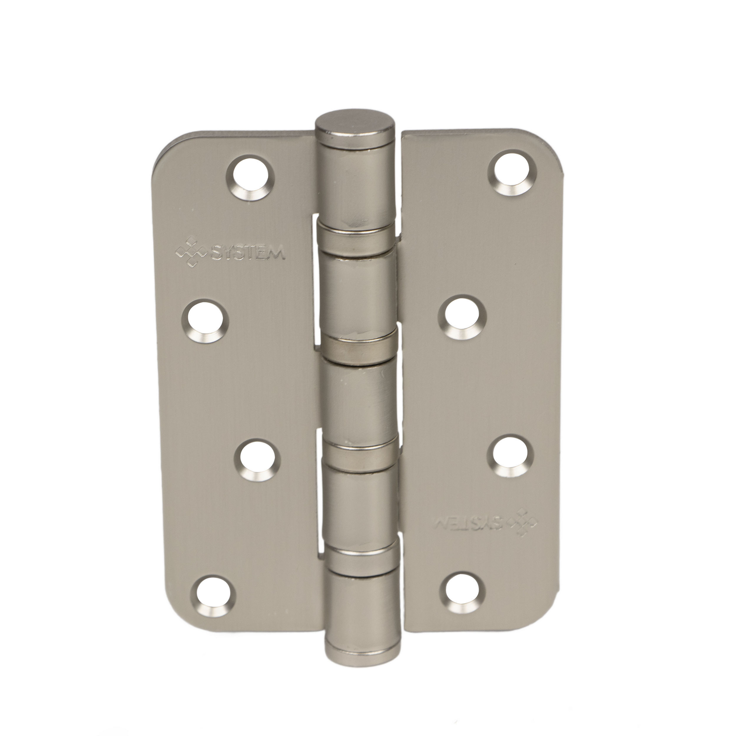 System Saten Nikel 10 cm 3 mm Yönsüz 4 Bilyalı Menteşe (SH101 NB)