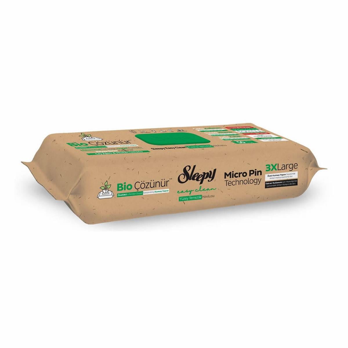 Sleepy 50 Yaprak Easy Clean Bio Çözünür Çay Ağacı Ve Misket Limonu Yüzey Temizlik Havlusu (SLEEPY.28006600)