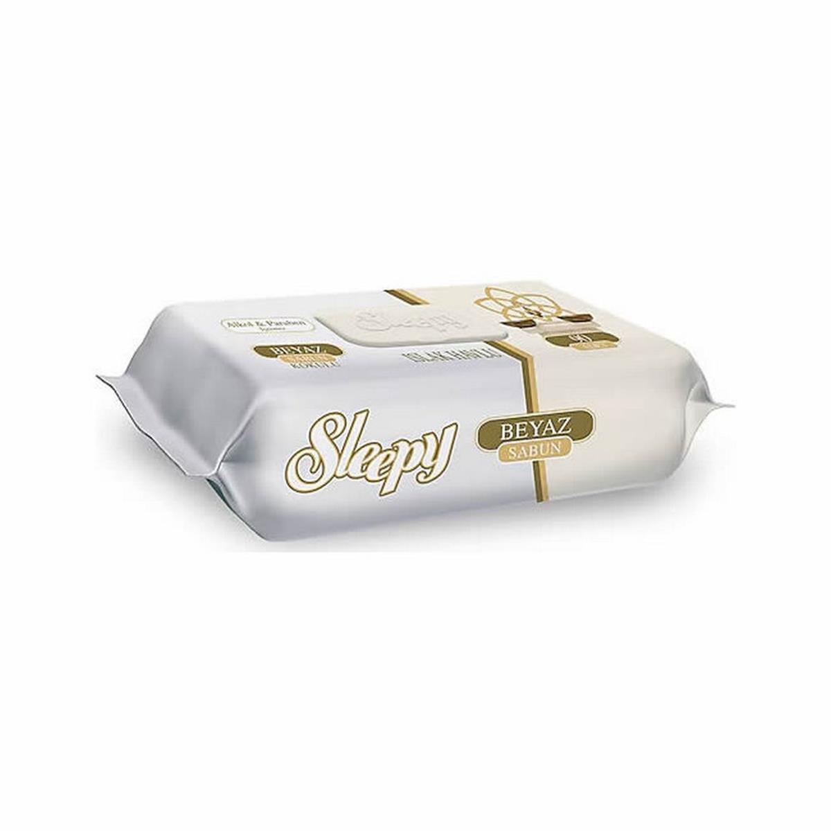 Sleepy 90' Lı Beyaz Sabun Kokulu Islak Havlu Mendil (SLEEPY.28005288)