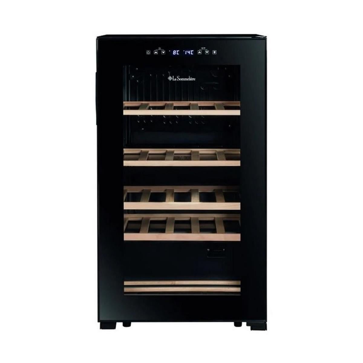 La Sommeliere Siyah 2 Zon 32 Şişe Kapasiteli Prestige Solo Şarap Dolabı (SLS322ZBLACK)