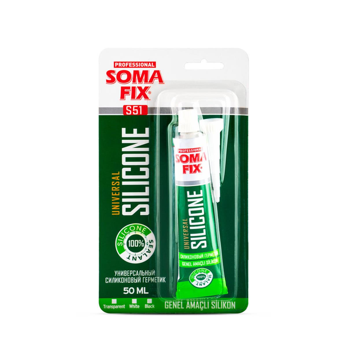 Somafix Siyah 50 Ml. Tüp Silikon (SOMAFIX.S52)