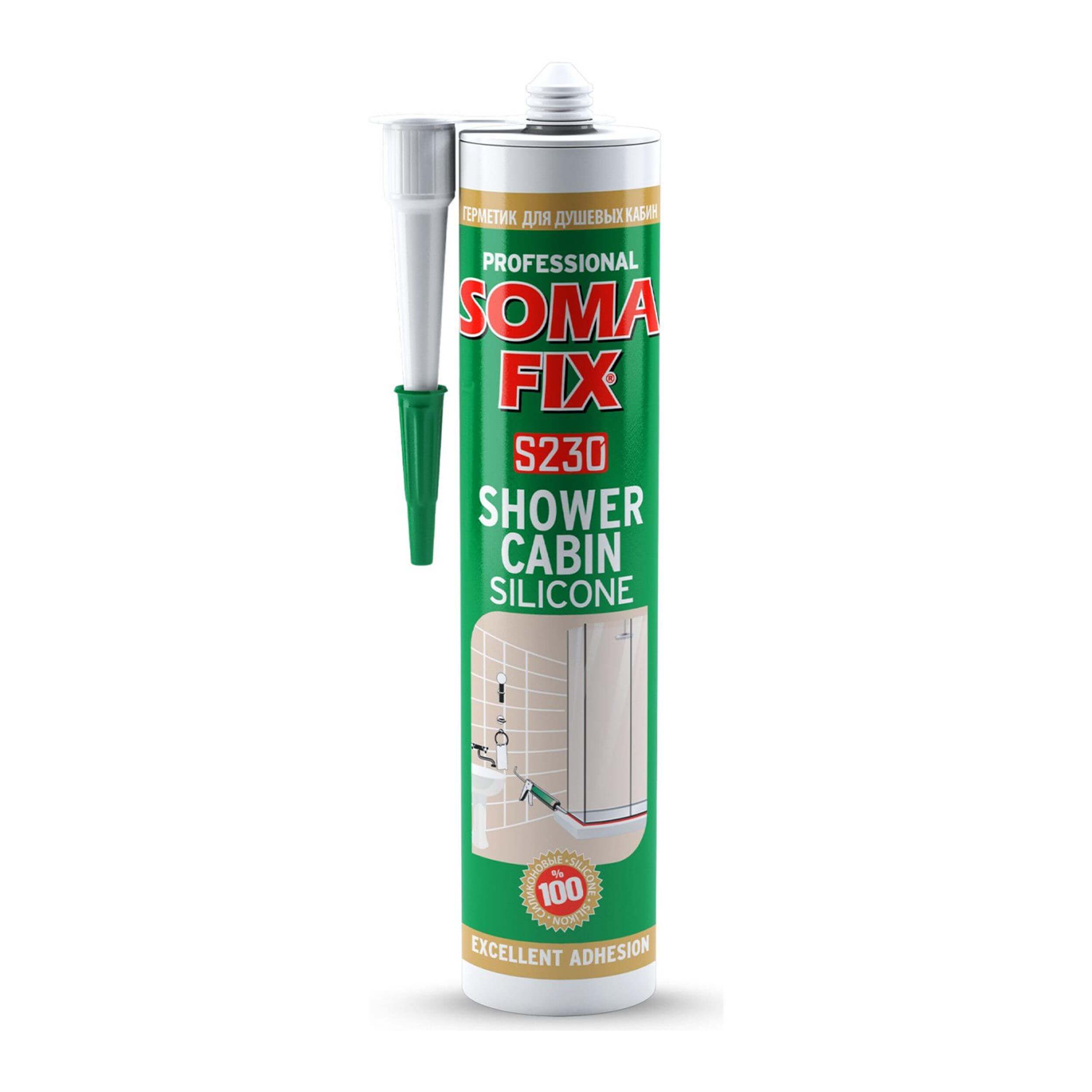 Somafix Şeffaf 320 gr / 280 ml Duşakabini Silikonu (SOMAFIX.S230)