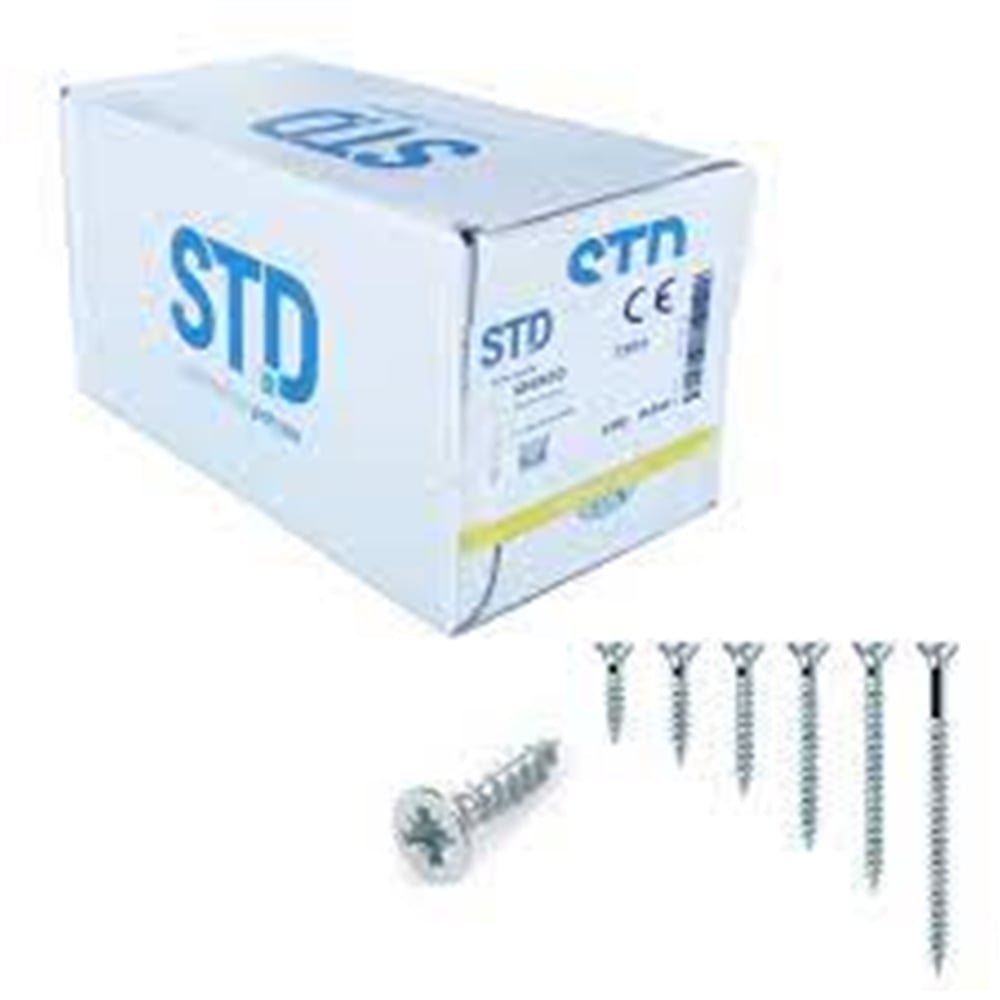 STD 3,0x25 Çinko Sunta Vidası (1000 Adet) (STD.900060700)