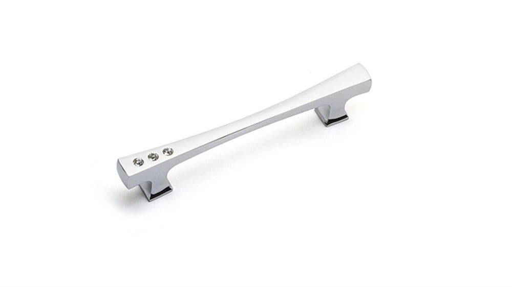 System Krom Swarovski Elements 128 mm Çekme Mobilya Kulbu (SY4251 0128 CR-SW8)
