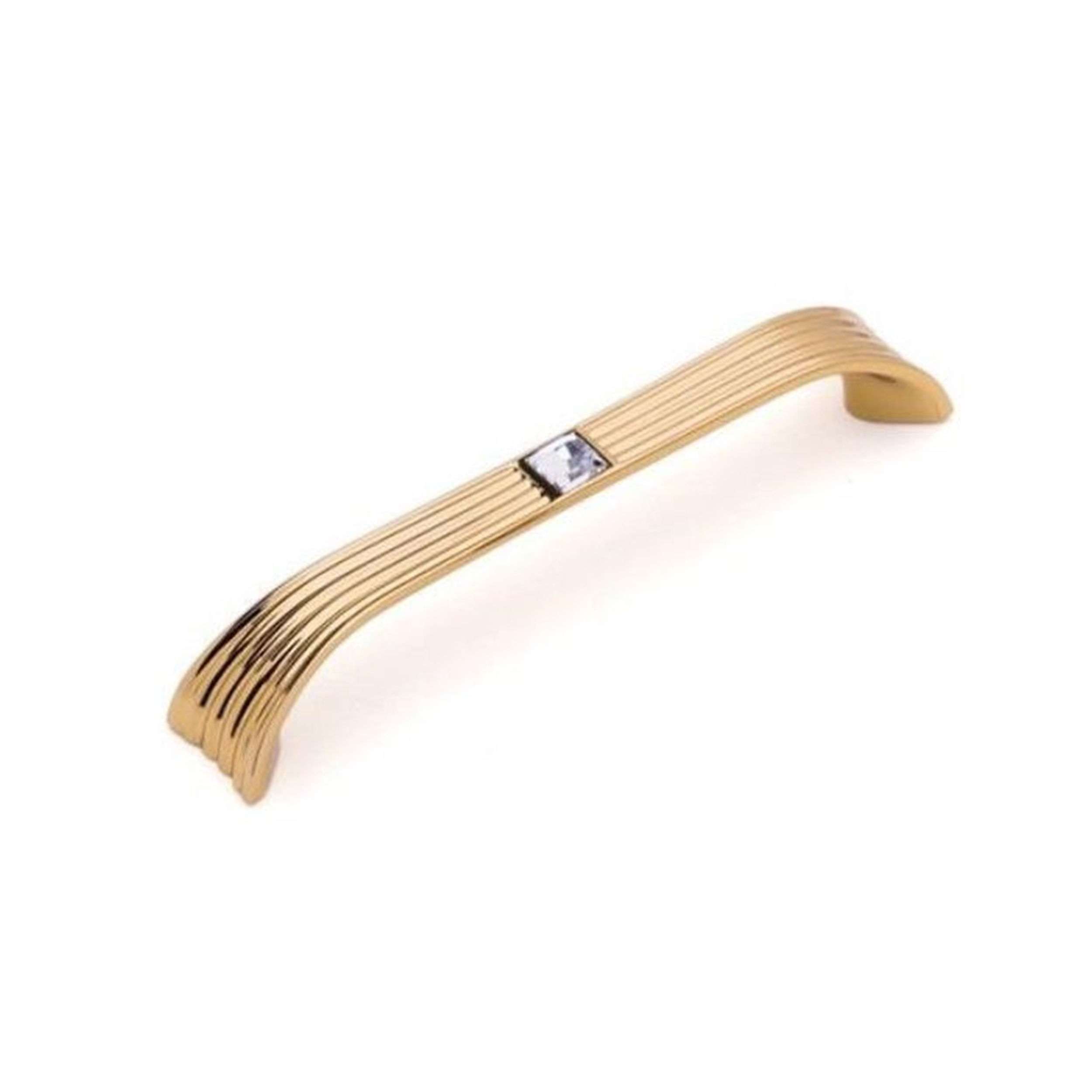 System Mat Altın Swarovski Taşlı 160 mm Çekme Mobilya Kulpu (SY4412 0160 GLM-SW2)