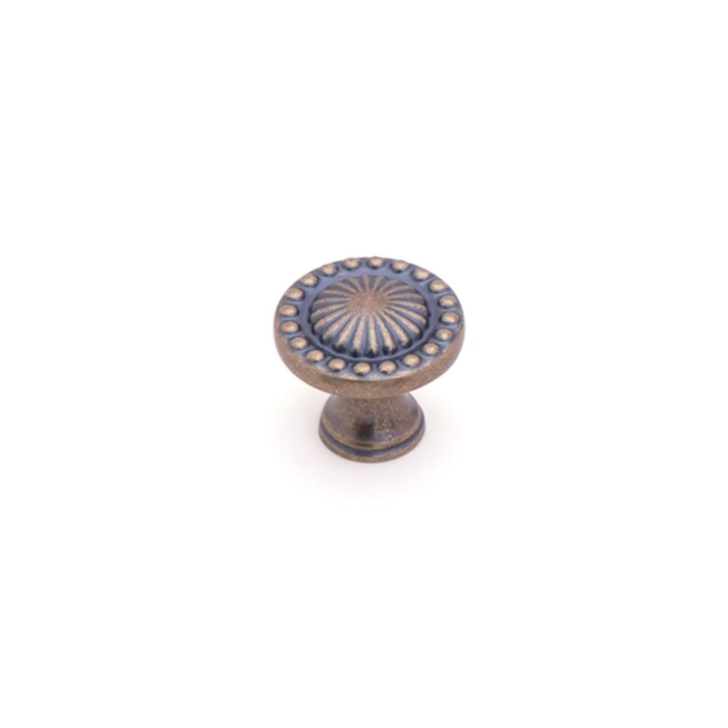 System Antik Sarı Vibrasyon Mat 8 mm Düğme Mobilya Kulpu (SY4456 0008 AVM)