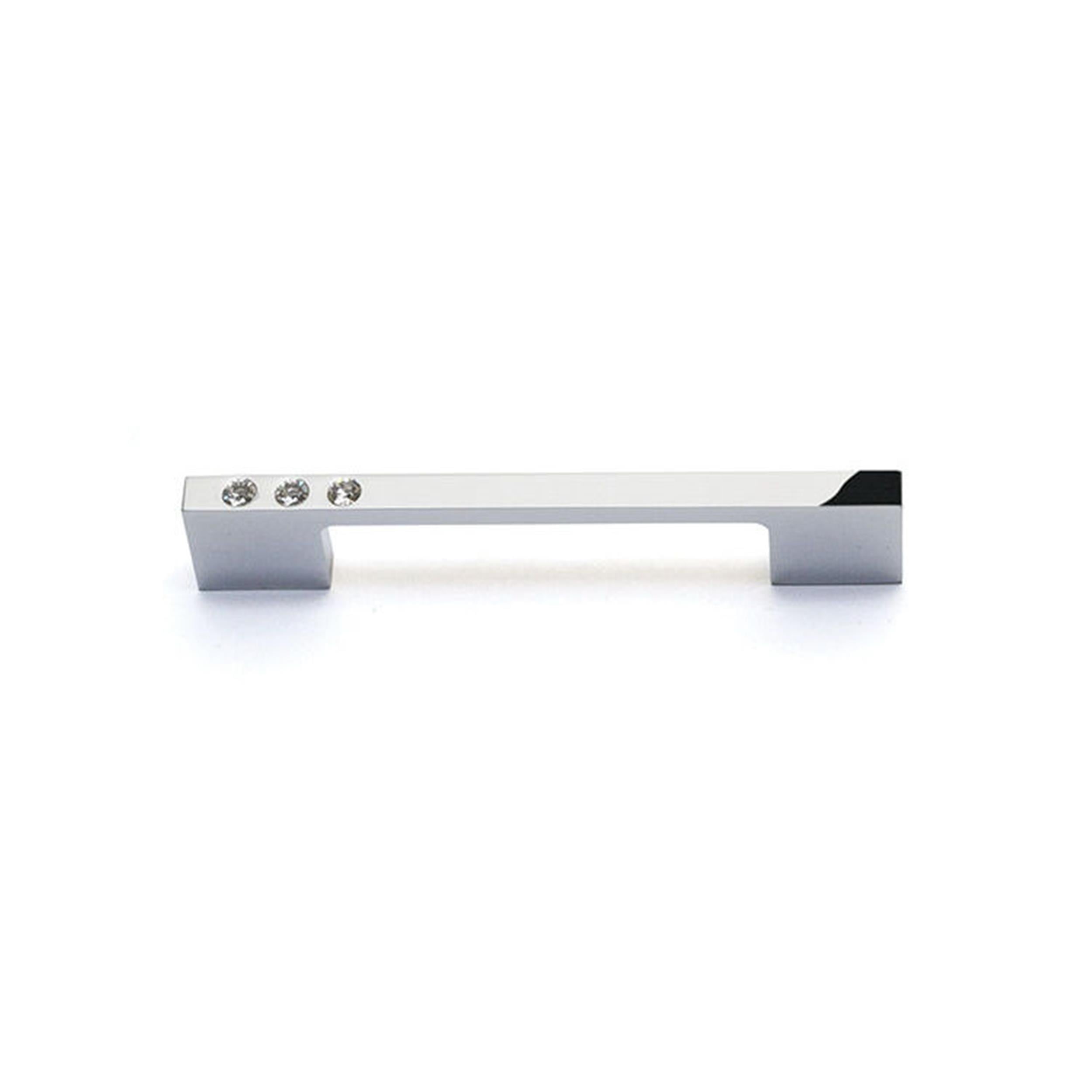 System Krom Swarovski Taşlı 96 mm Çekme Mobilya Kulpu (SY6572 0096 CR-SW8)