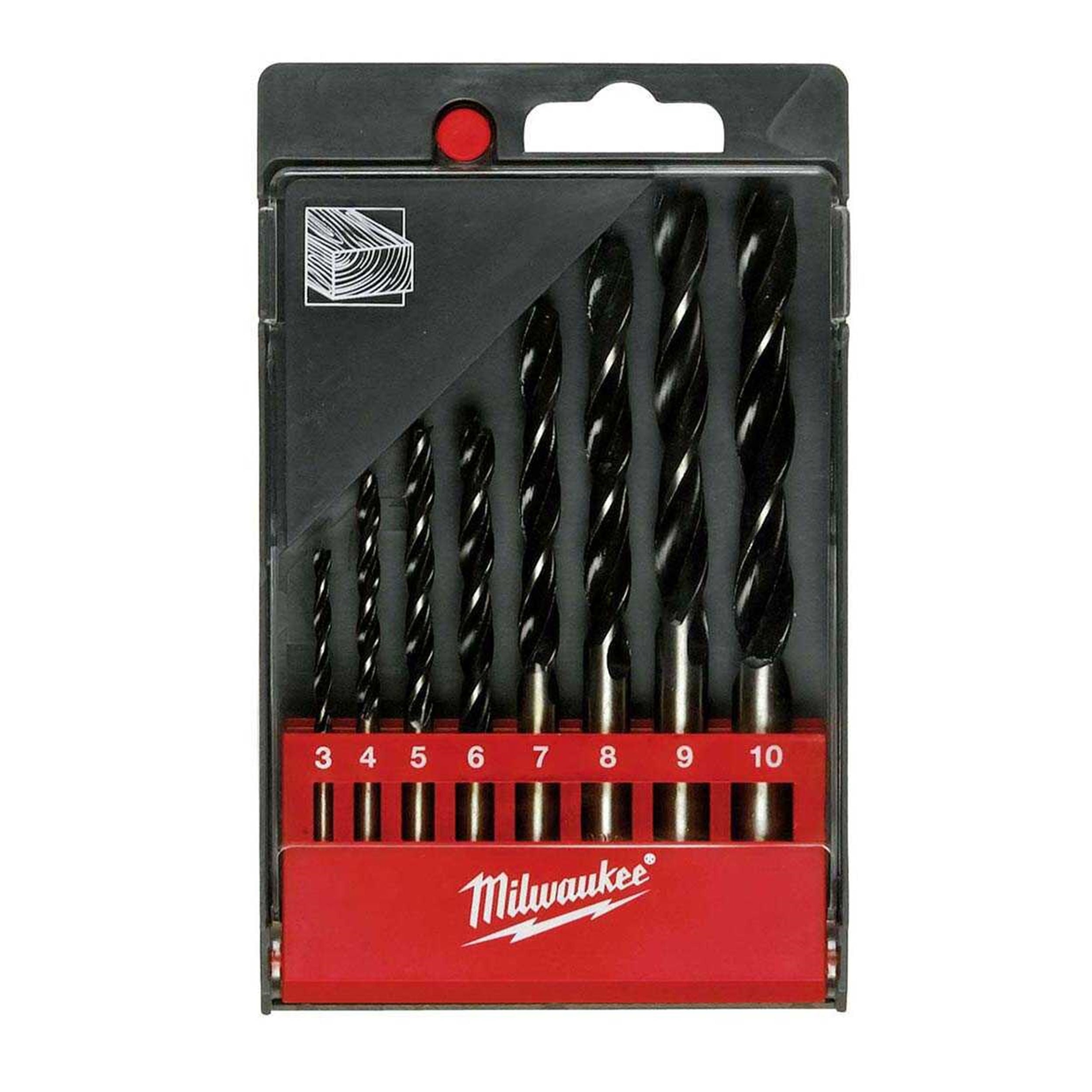 Milwaukee 4,5,6,8,10 mm 8 Parça Ahşap Matkap Ucu (T4932352466)