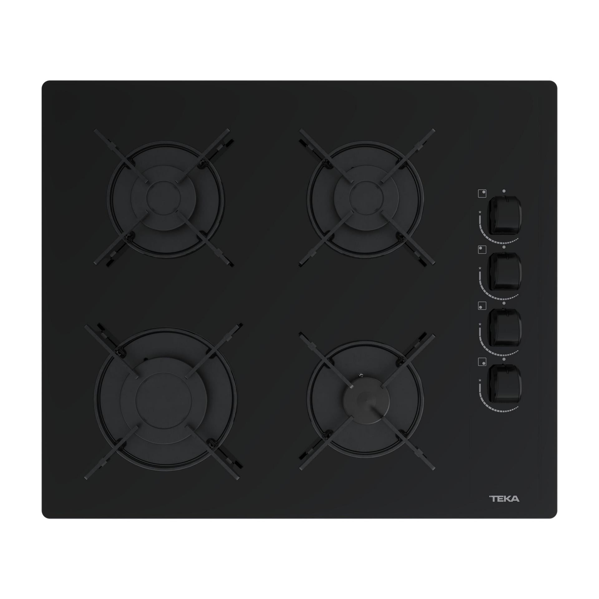 TEKA Siyah Cam GBE 64002 KBC 4 Gözlü Gazlı Ankastre Ocak (TEKA.112580050)