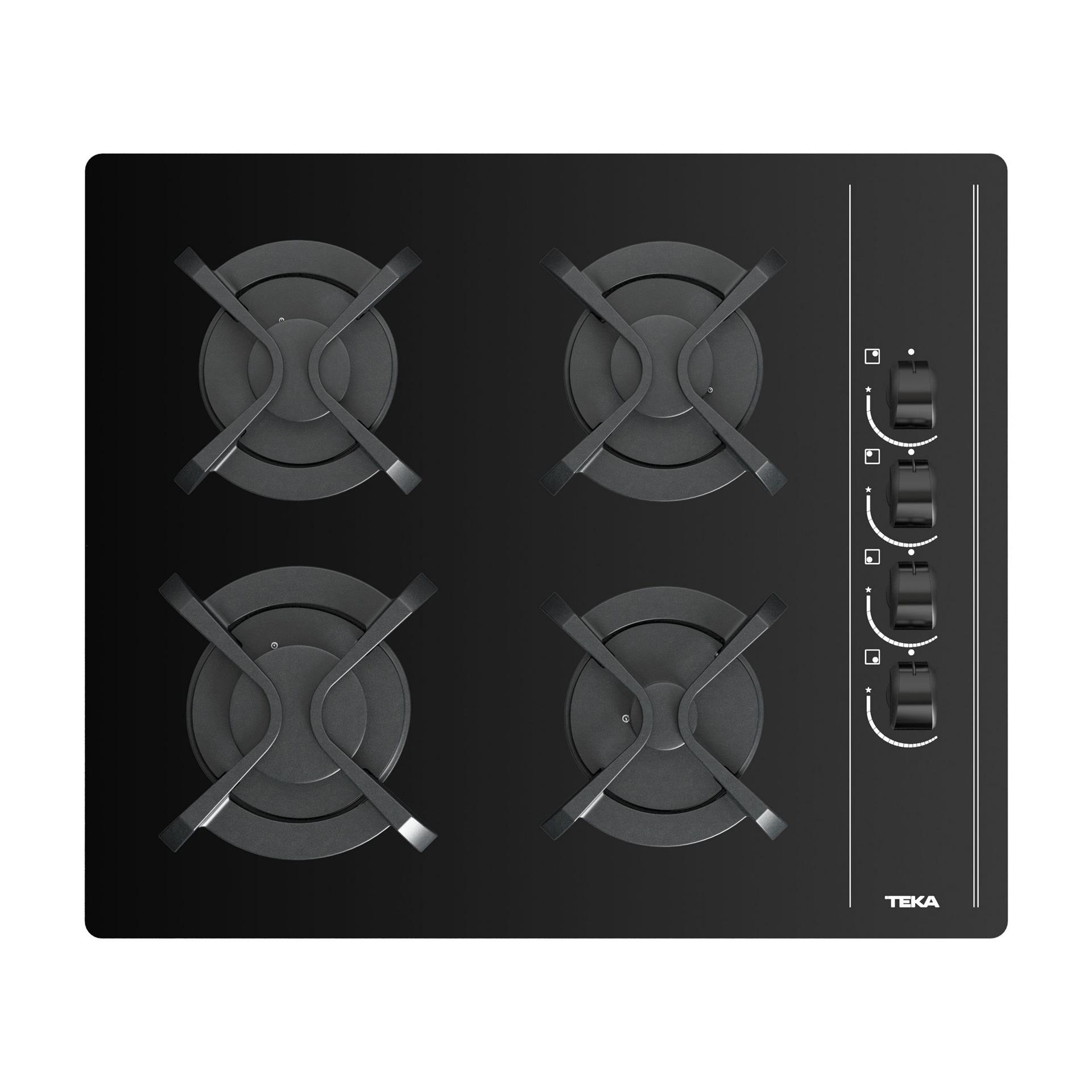 TEKA Siyah Cam GBC 64002 4 Gözlü Gazlı Ankastre Ocak (TEKA.112580045)
