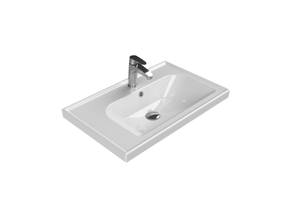 Cerastyle 70x45 cm Frame Etajerli Lavabo (TURKUAZ.031100-u)
