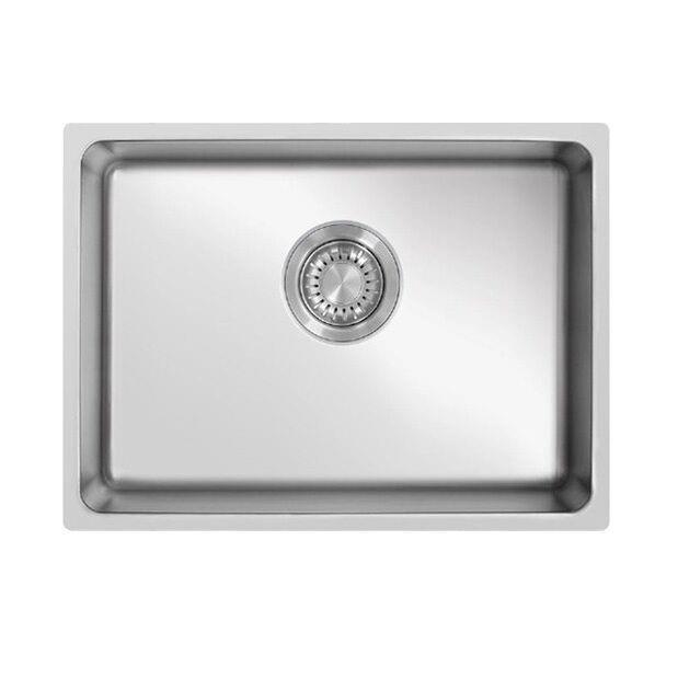 Ukinox Aynalı Polisajlı 50 cm Me Tek Gözlü Tezgah Altı Çelik Evye (UKINOX.E802.ME500)