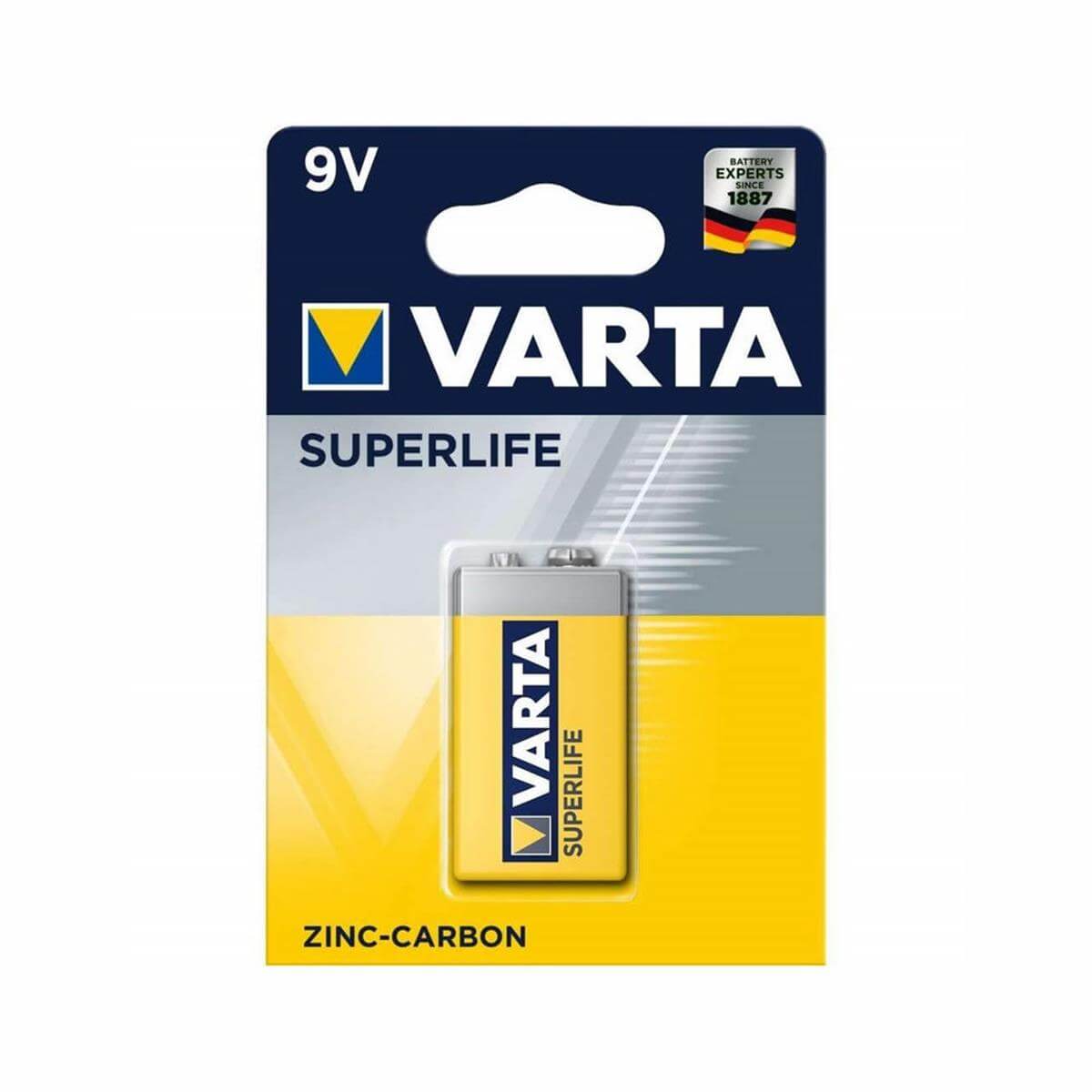 Varta 9 Volt Süperlife Çinko Karbon Pil (VARTA.2022-1)