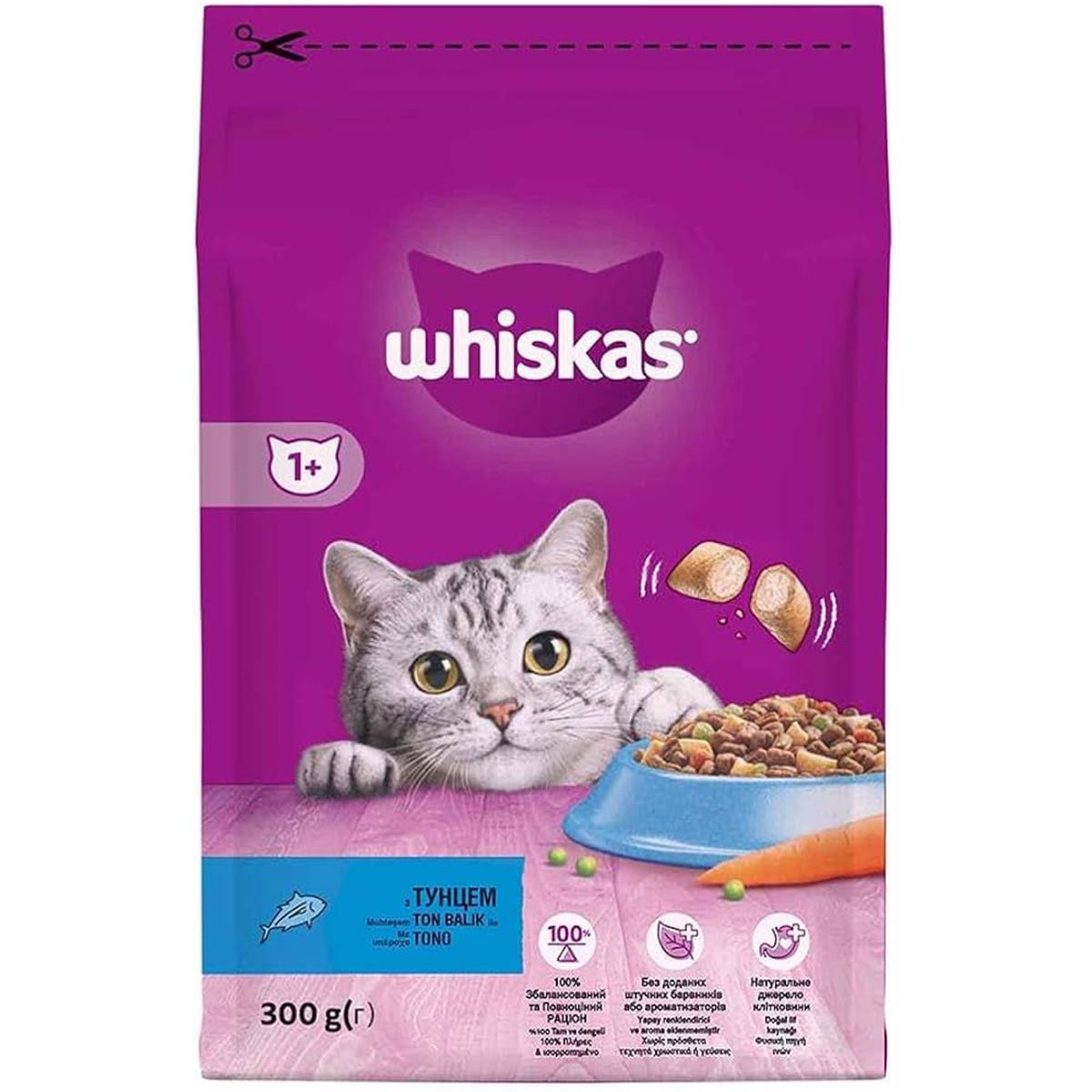Whiskas 300 Gr. Ton Balıklı ve Sebzeli Kuru Kedi Maması (WHISKAS.449387)
