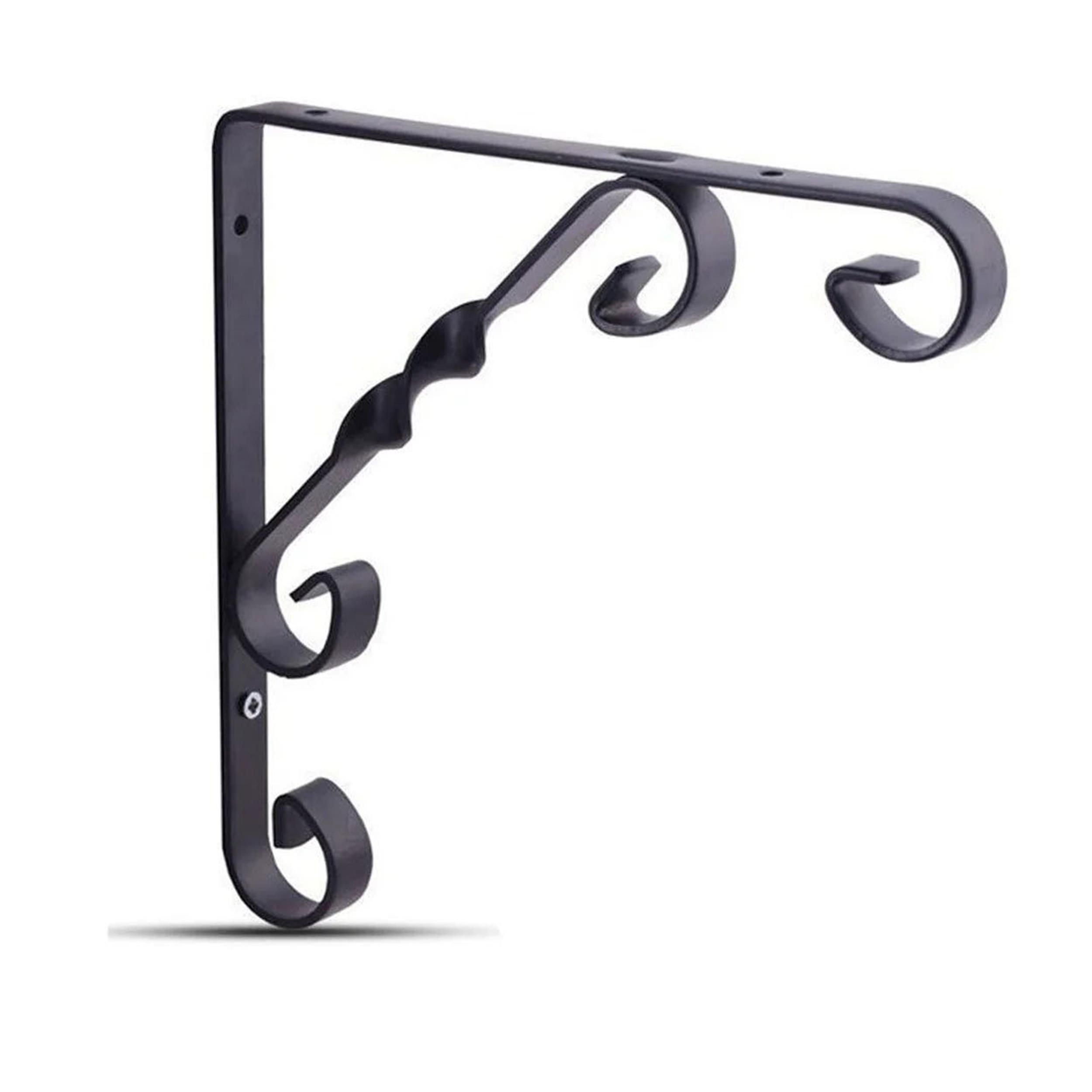 Decormet Siyah 20 cm Burgulu Raf Altı Konsol (014 0200 020 020 03)