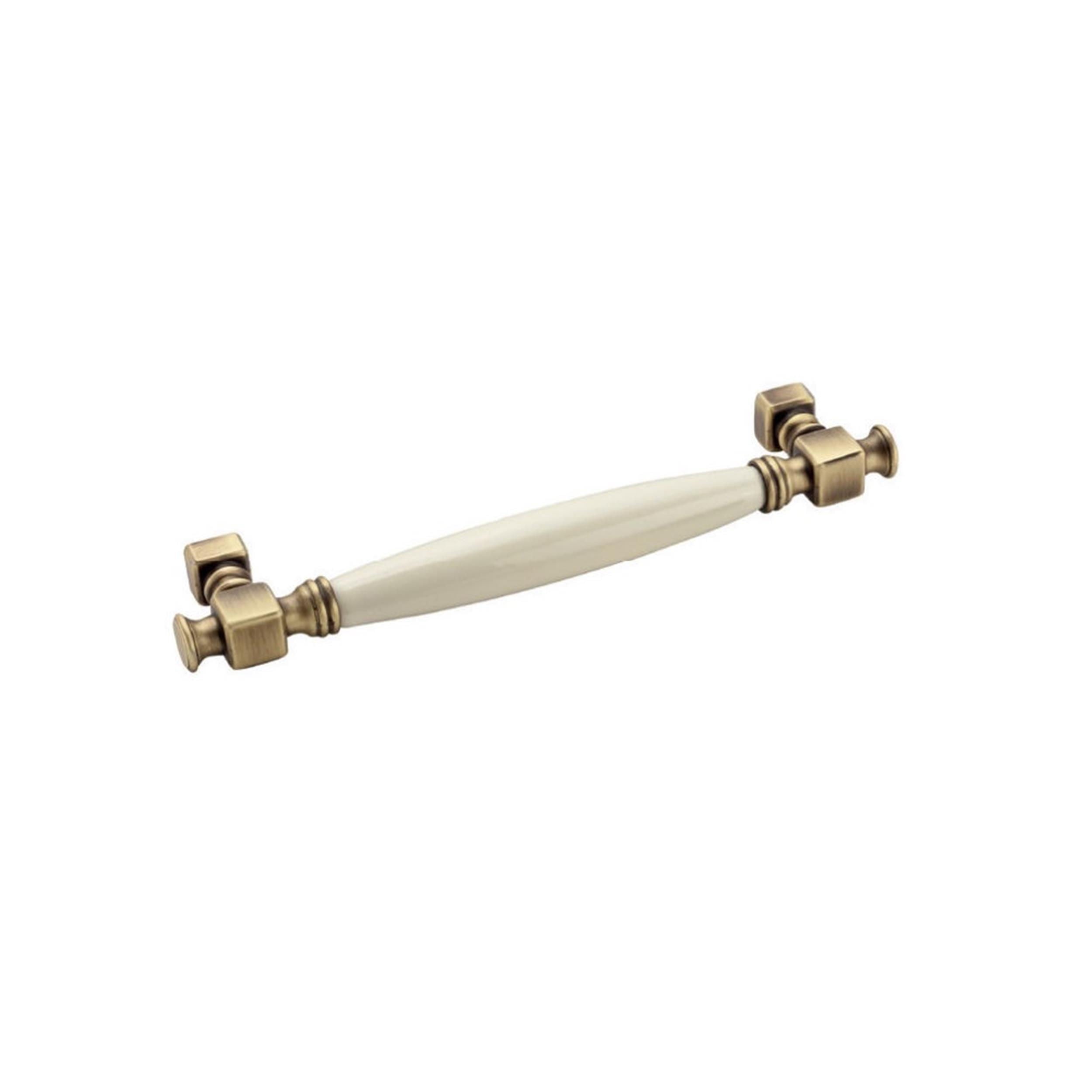 Doğanlar Olifka Mat Vernikli Krem Porselen 160 mm Çekme Mobilya Kulpu (04 012 310049160 KP000)