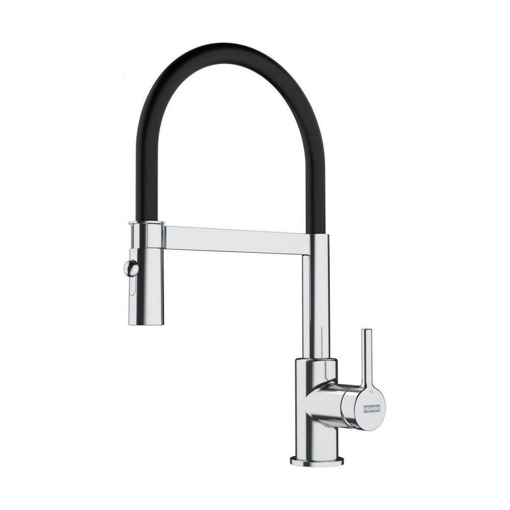 Franke Krom - Siyah Lina Duşlama Özellikli Spiralli Eviye Bataryası (115.0626.085)