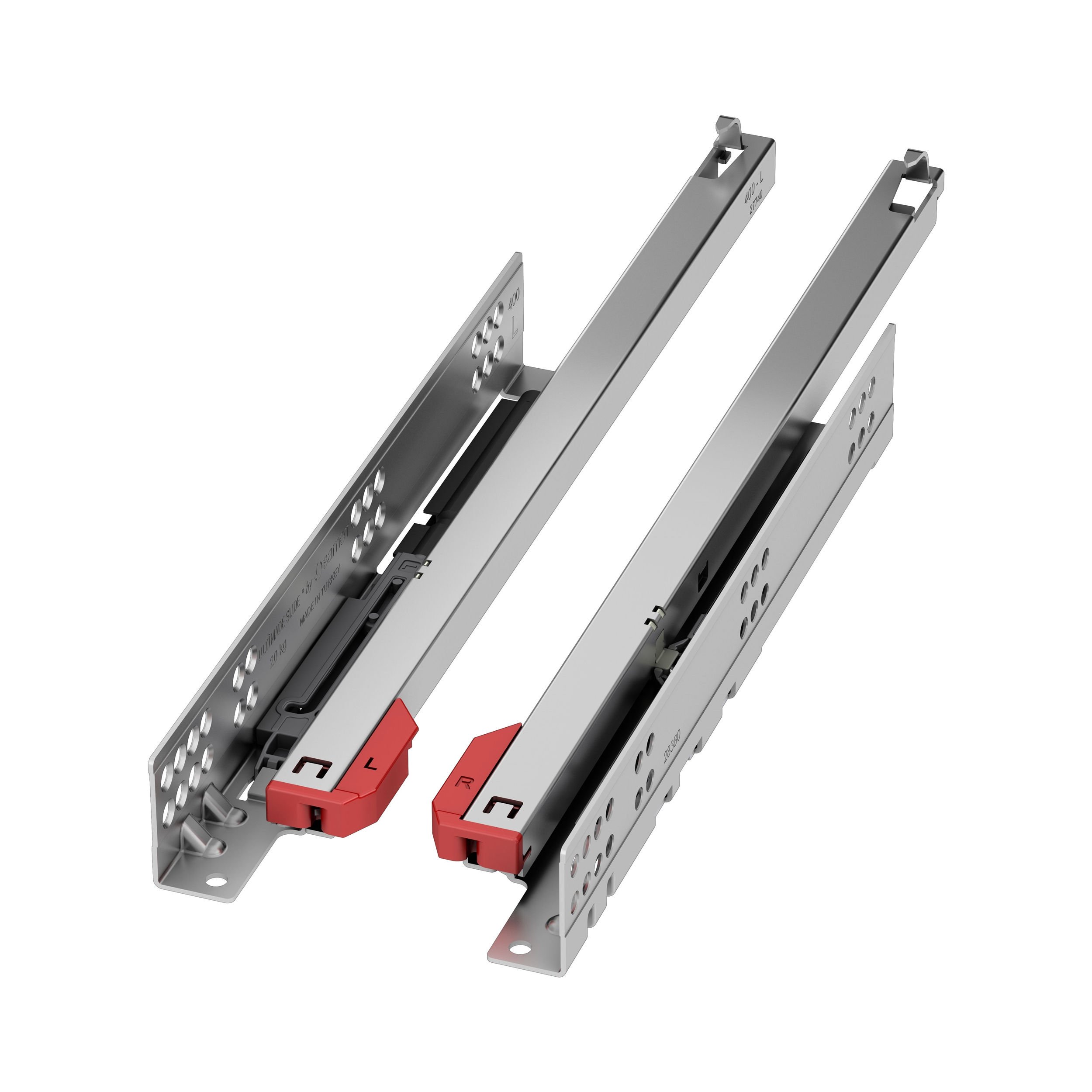 Samet 450 mm 20 Kg Ultimade Slide Tek Açılım Frenli Ray (Mandal Hariç) (127222305)