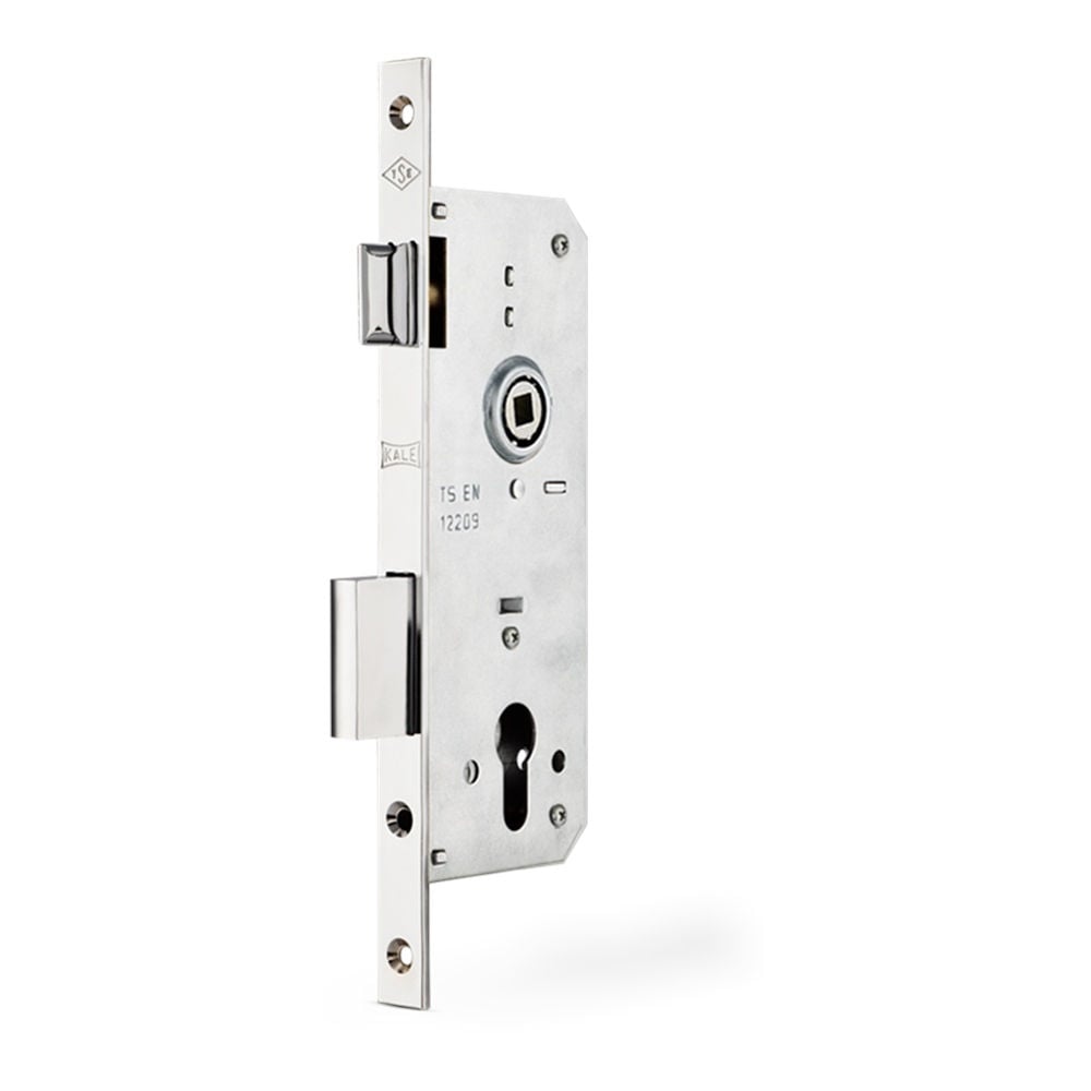 KALE Krom 45 mm Standart Silindirli Oval 18 mm Aynalı Daire Kilidi (152RP450002)