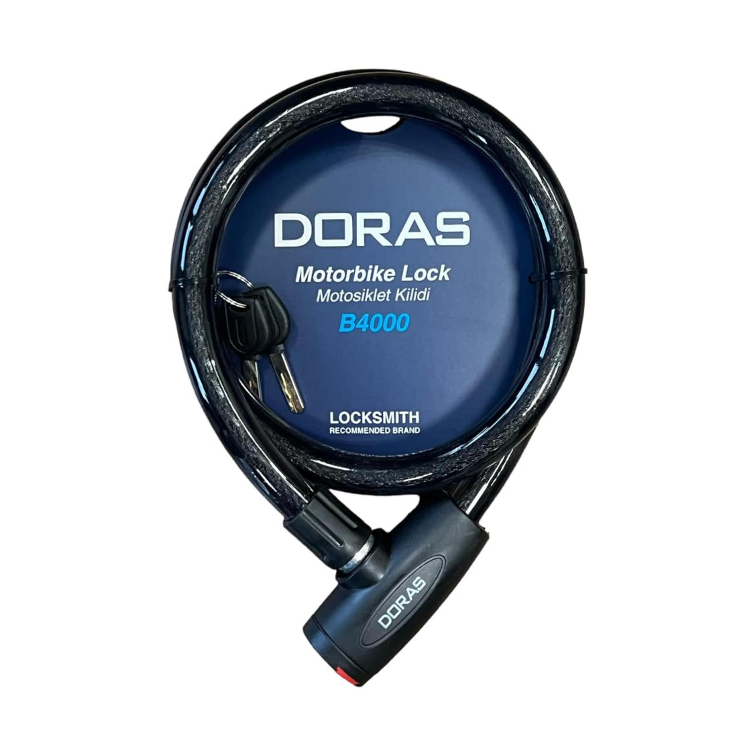 Doras 120x20 Anahtarlı Motosiklet Kilidi (153.B4000)