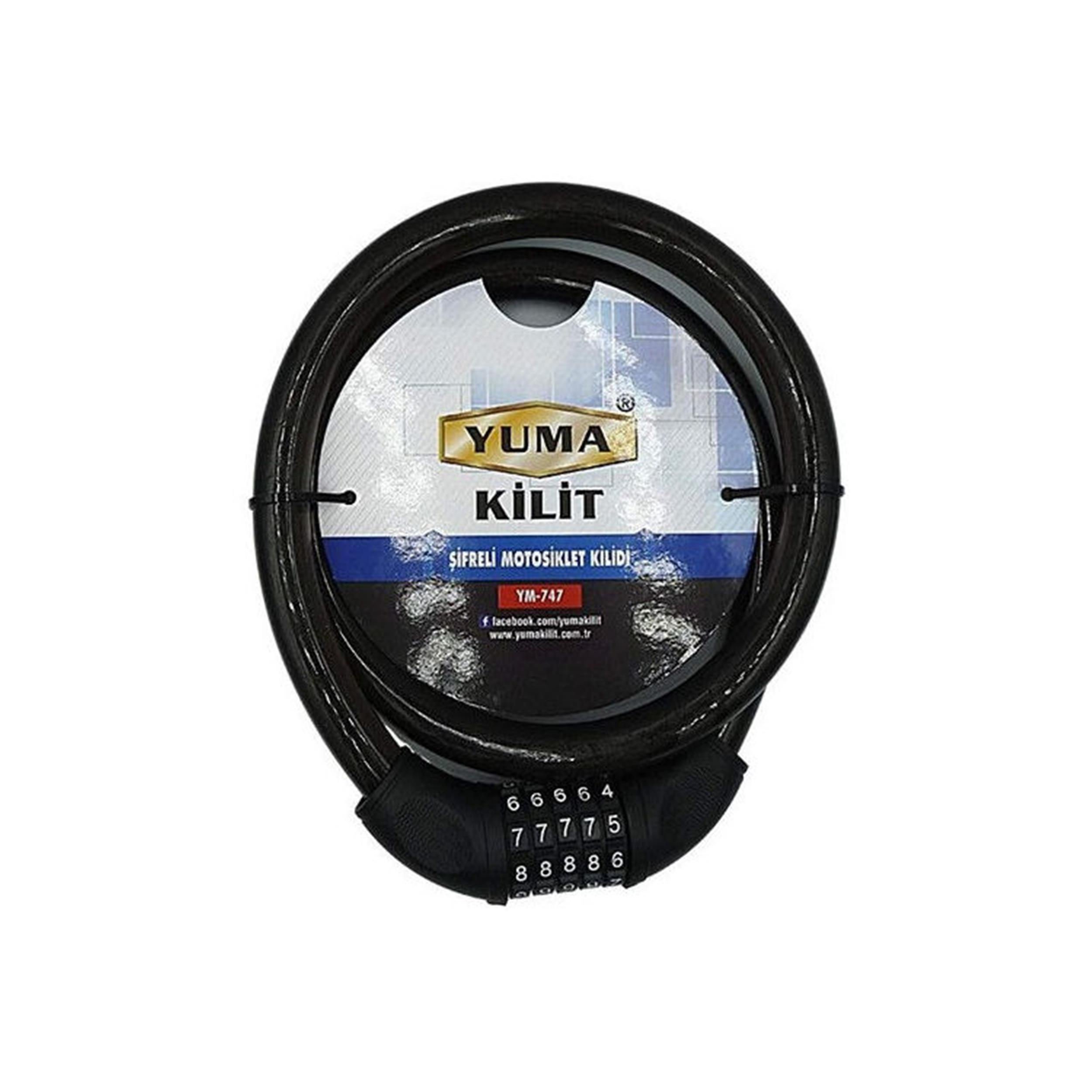 YUMA 20x120 cm Şifreli Motorbisiklet Kilidi (195.15.Y747)
